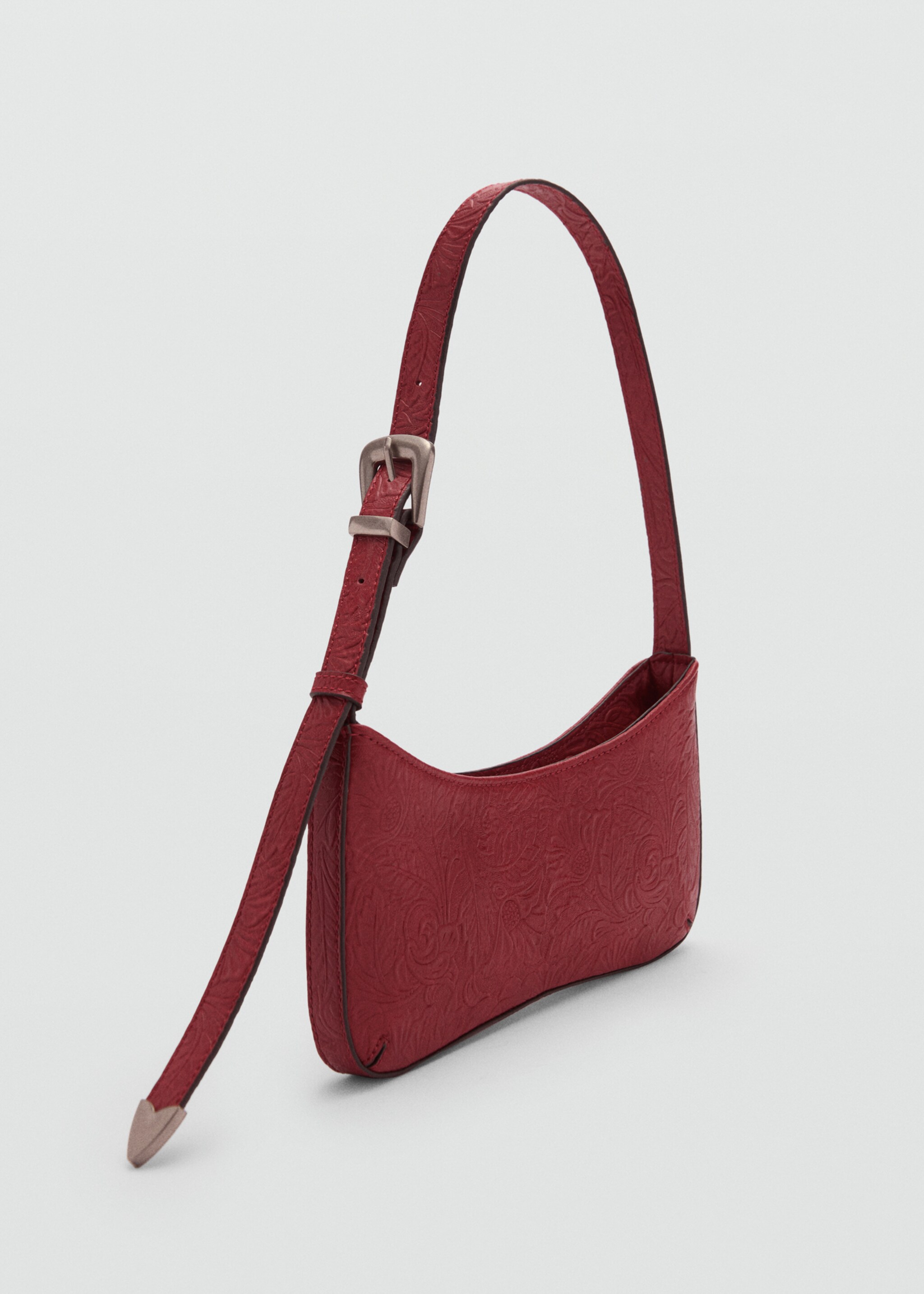 Textured shoulder bag - Medium plane