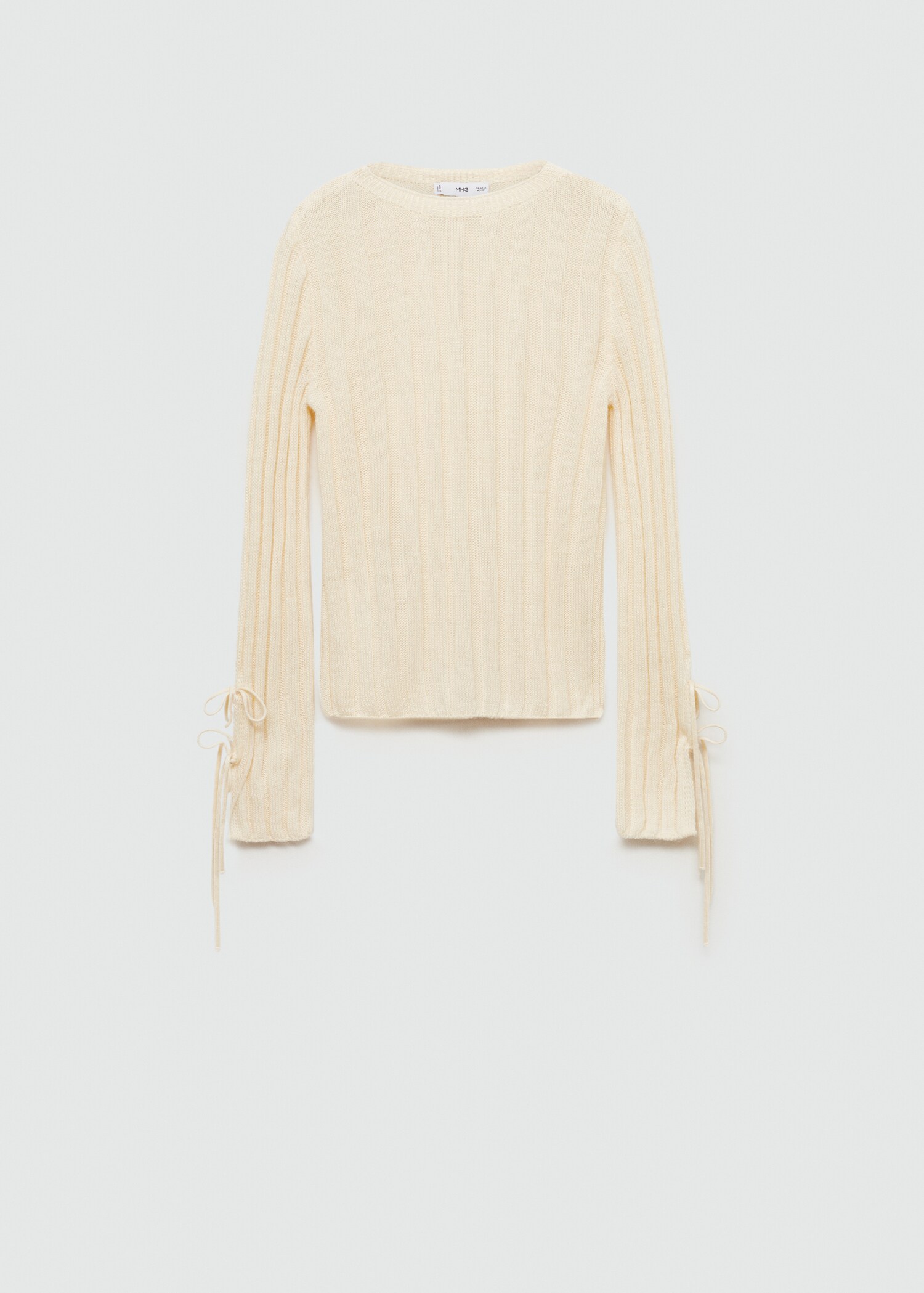 Bows ribbed sweater - Article without model