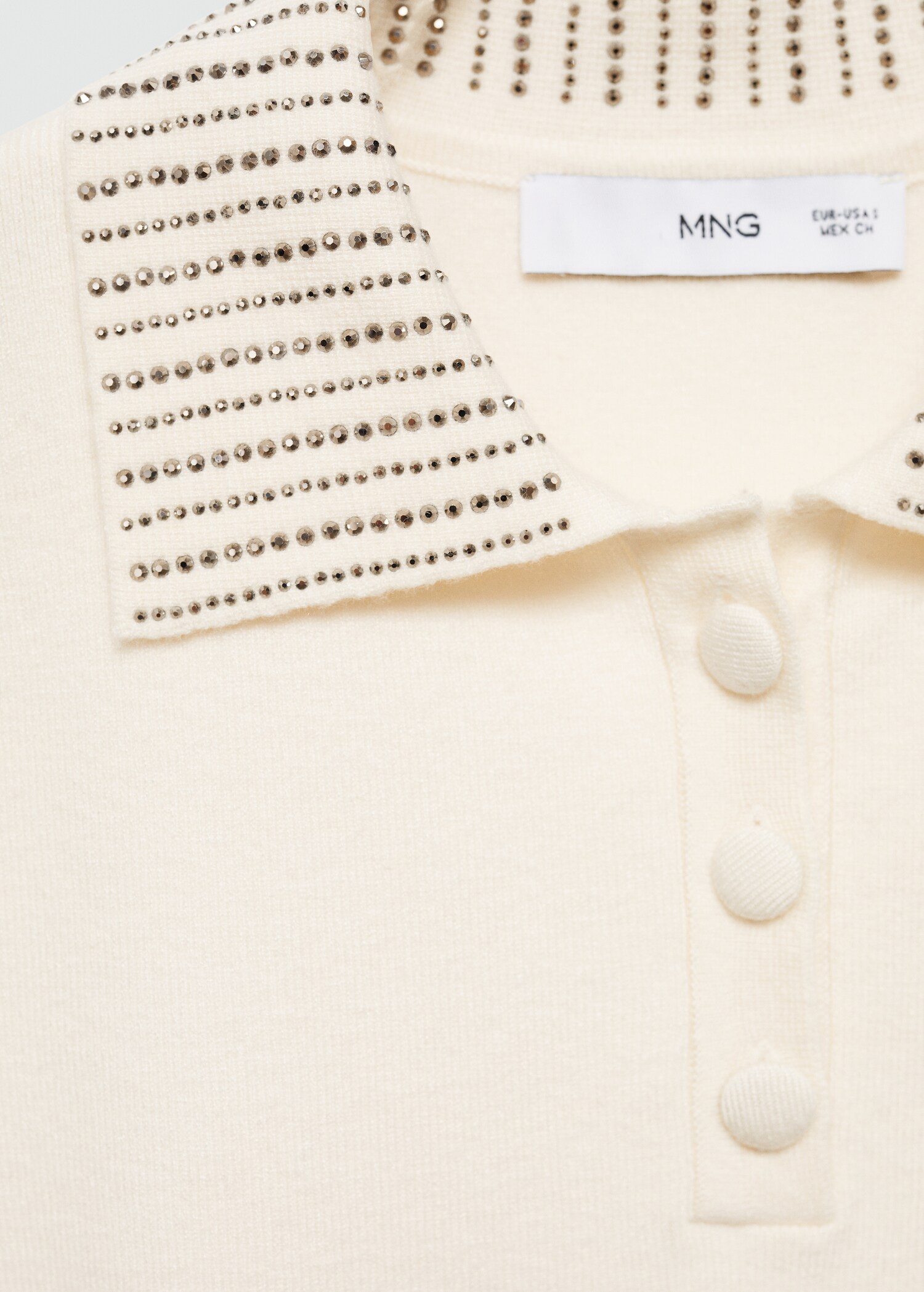 Polo punto cuello strass - Detalle del artículo 8