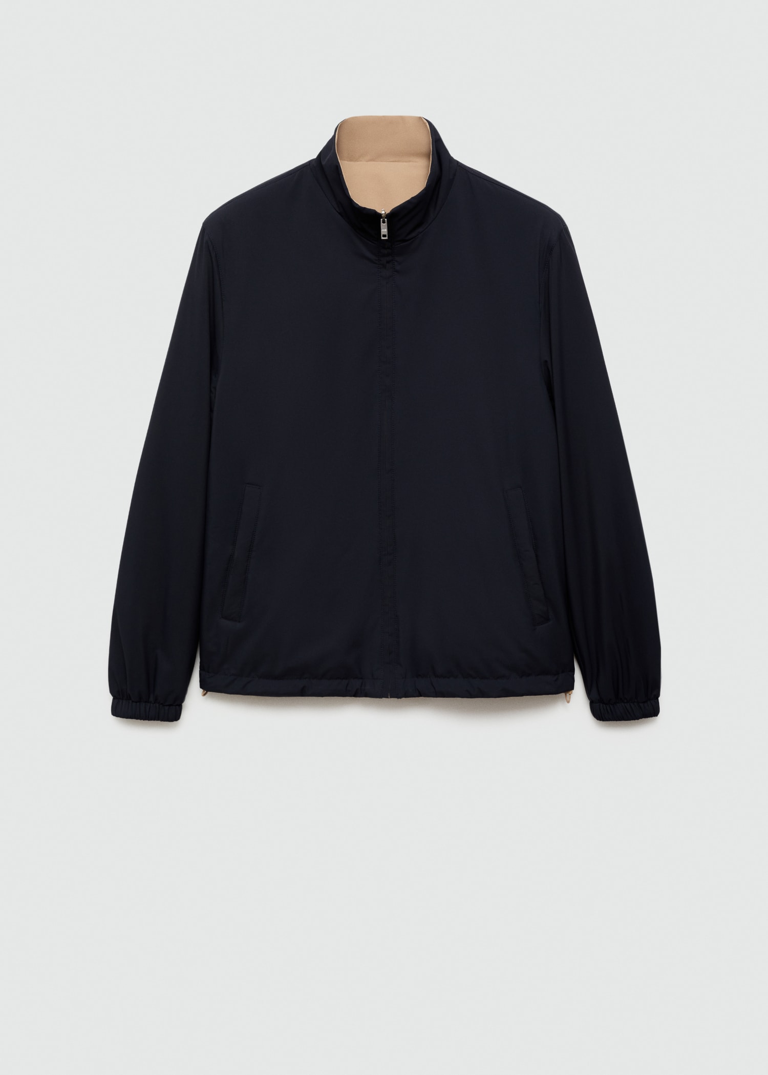 Reversible quilted water-repellent reversible jacket - Article without model