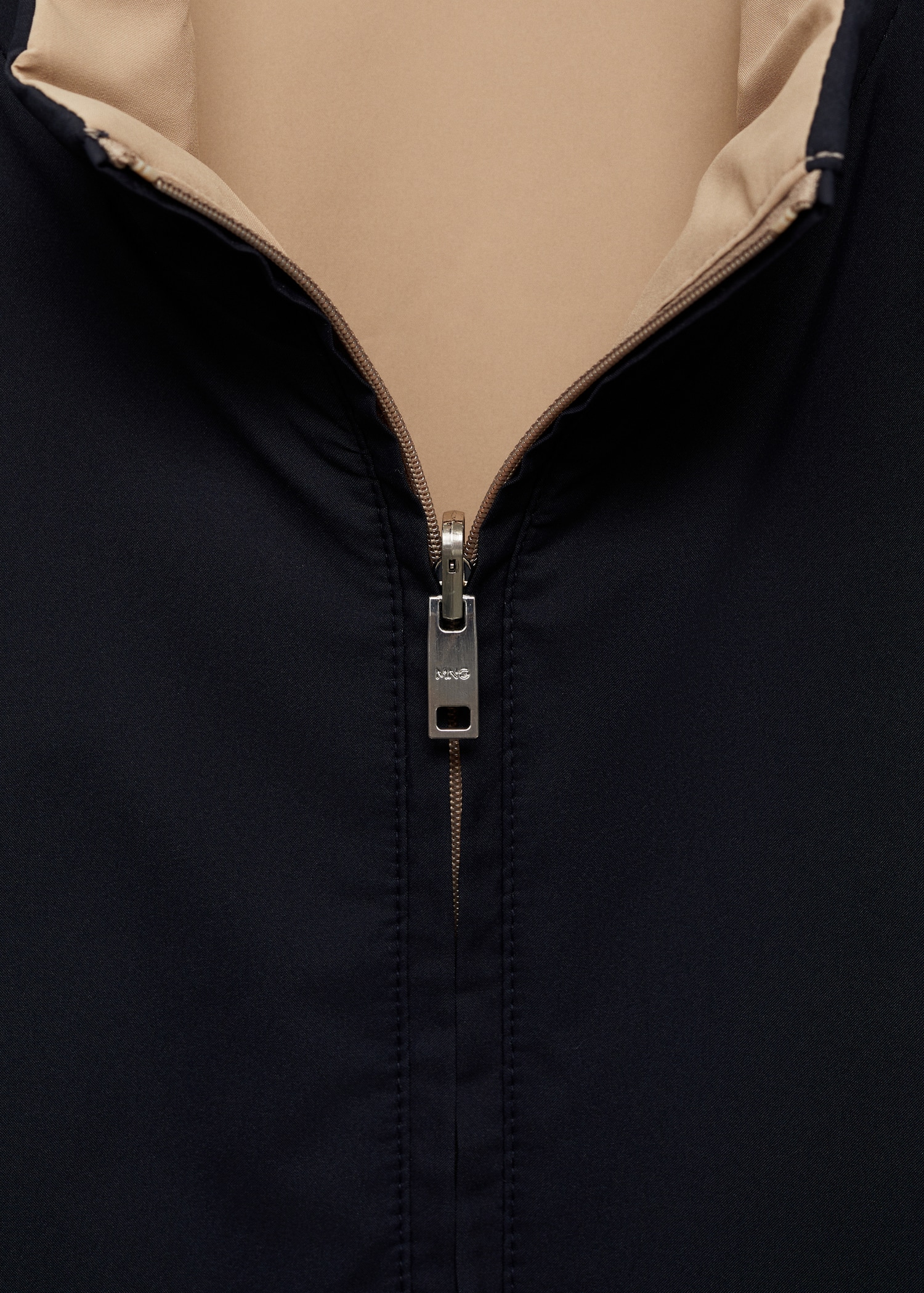 Reversible quilted water-repellent reversible jacket - Details of the article 0
