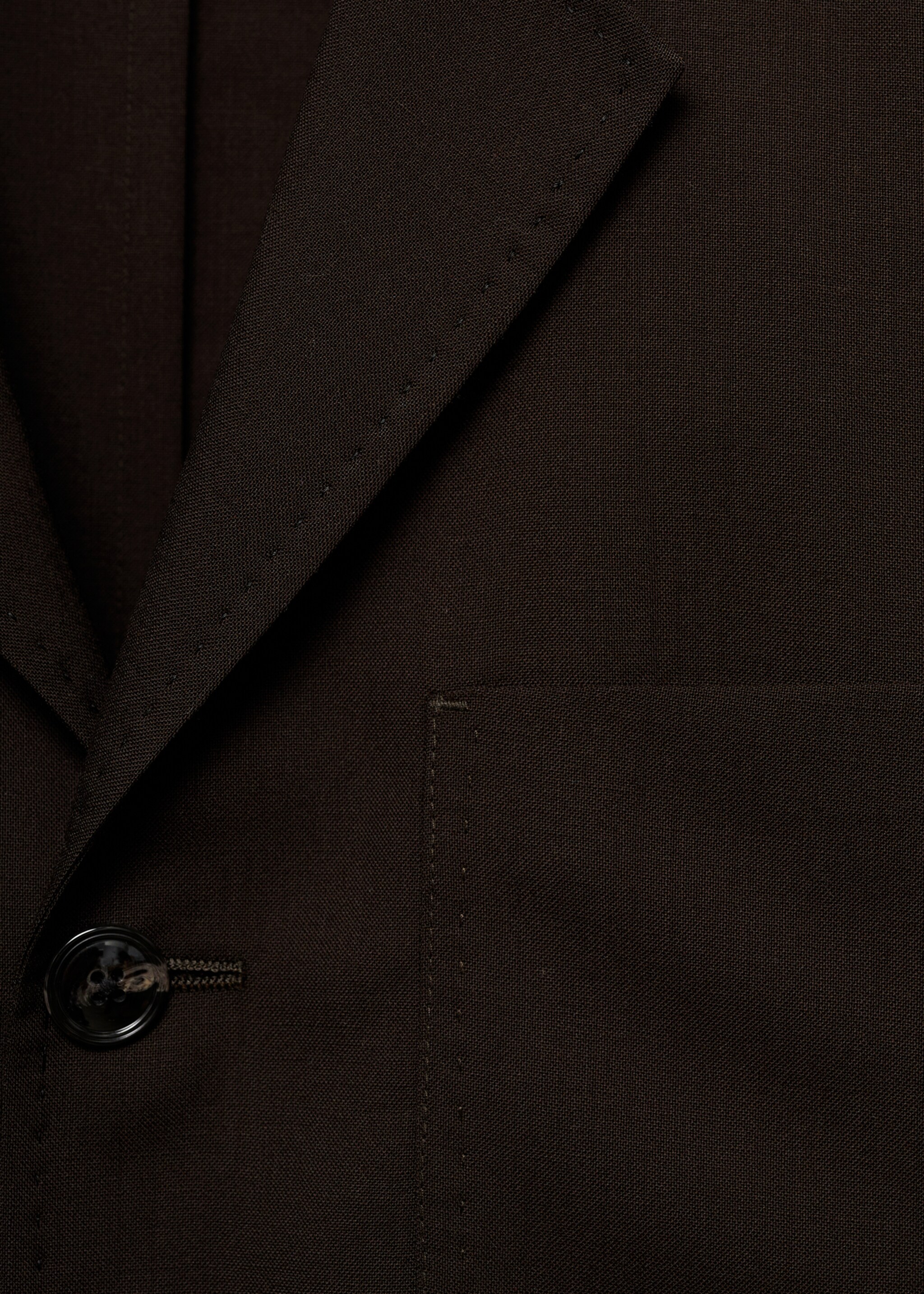 100% wool slim-fit suit jacket  - Details of the article 0