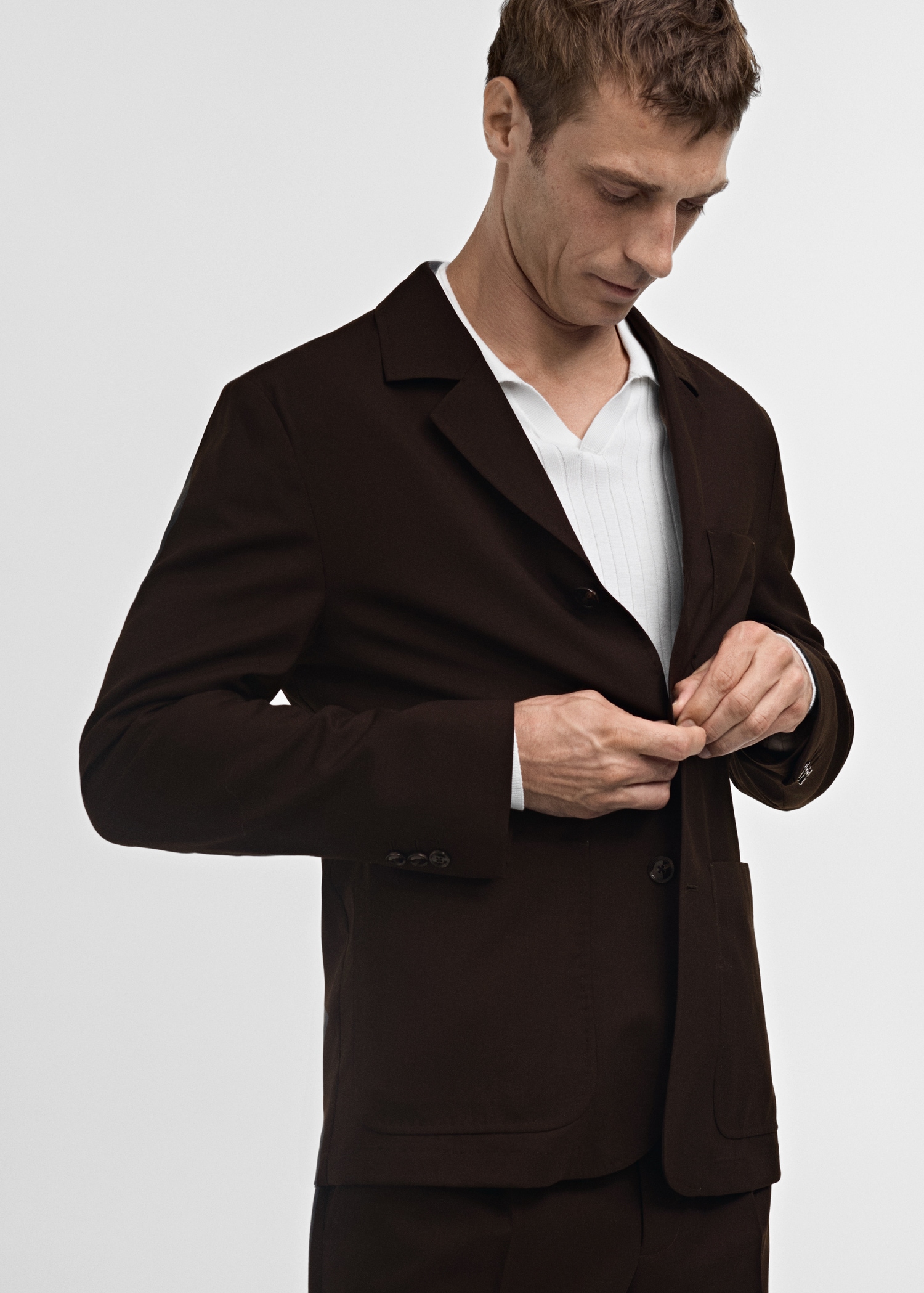 Americana traje 100% lana slim fit - Detalle del artículo 6