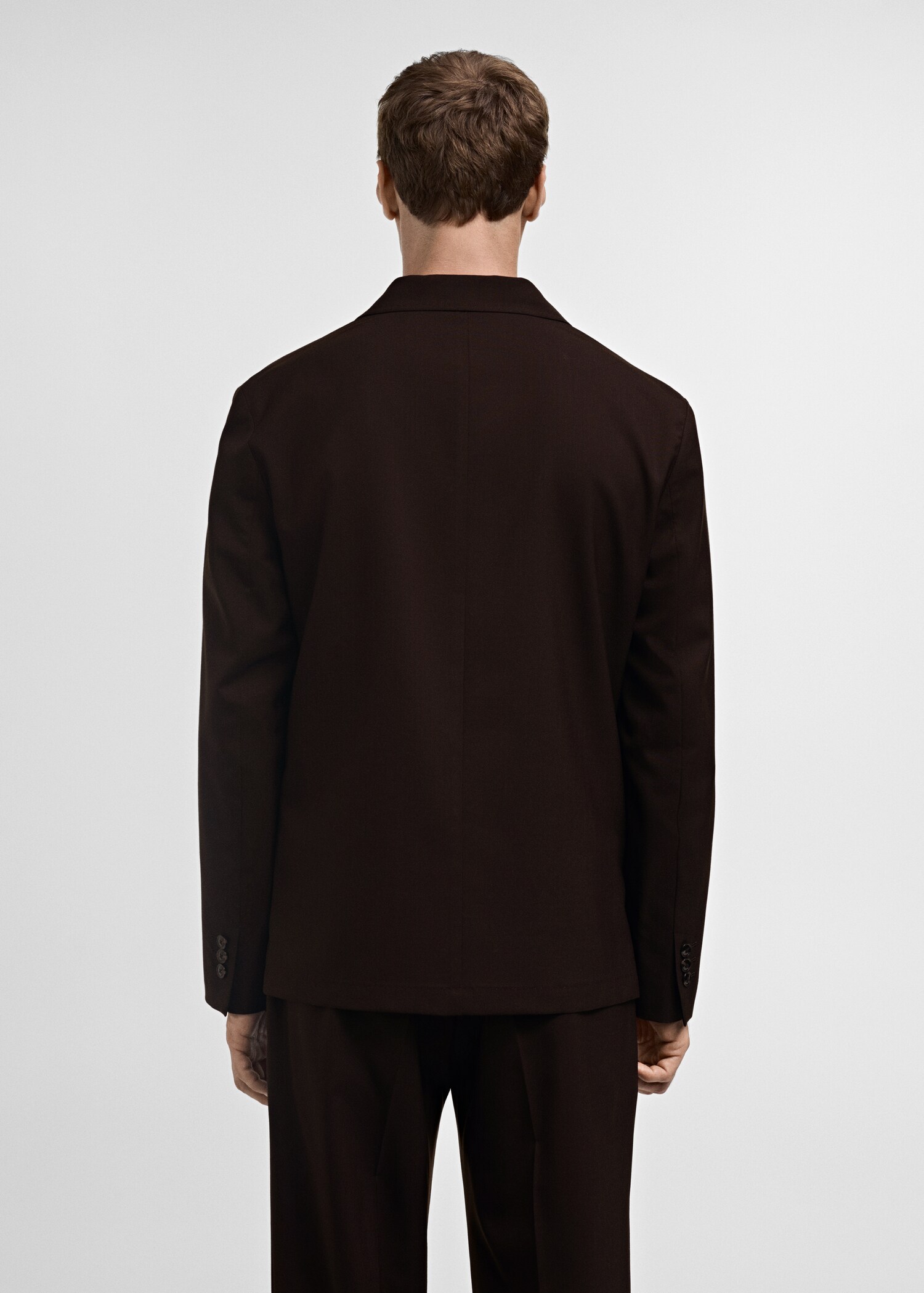 Americana traje 100% lana slim fit - Reverso del artículo