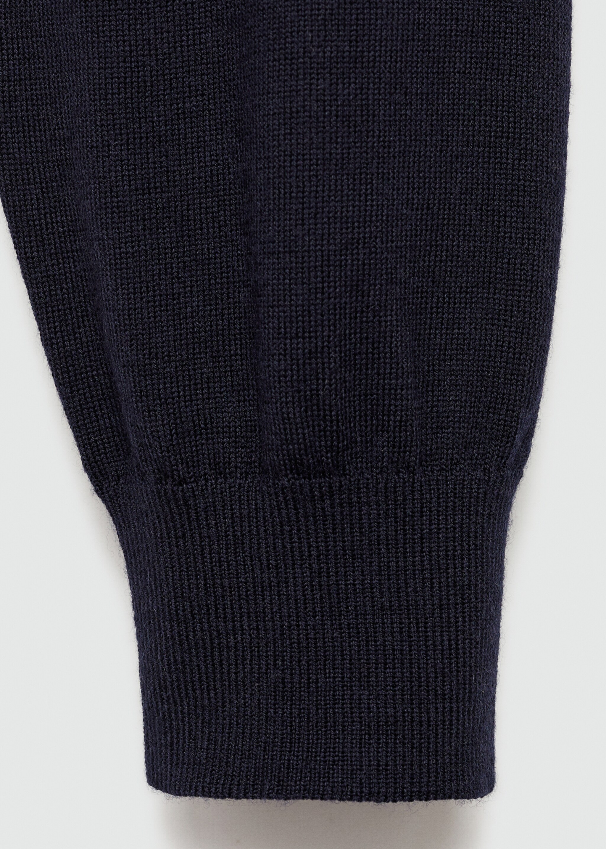 100% merino wool sweater with zipper collar - Details of the article 0