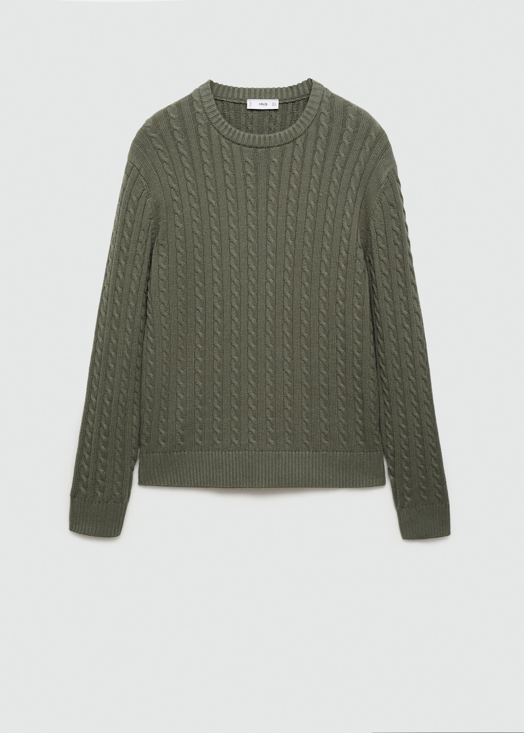 Knitted braided sweater mango sale