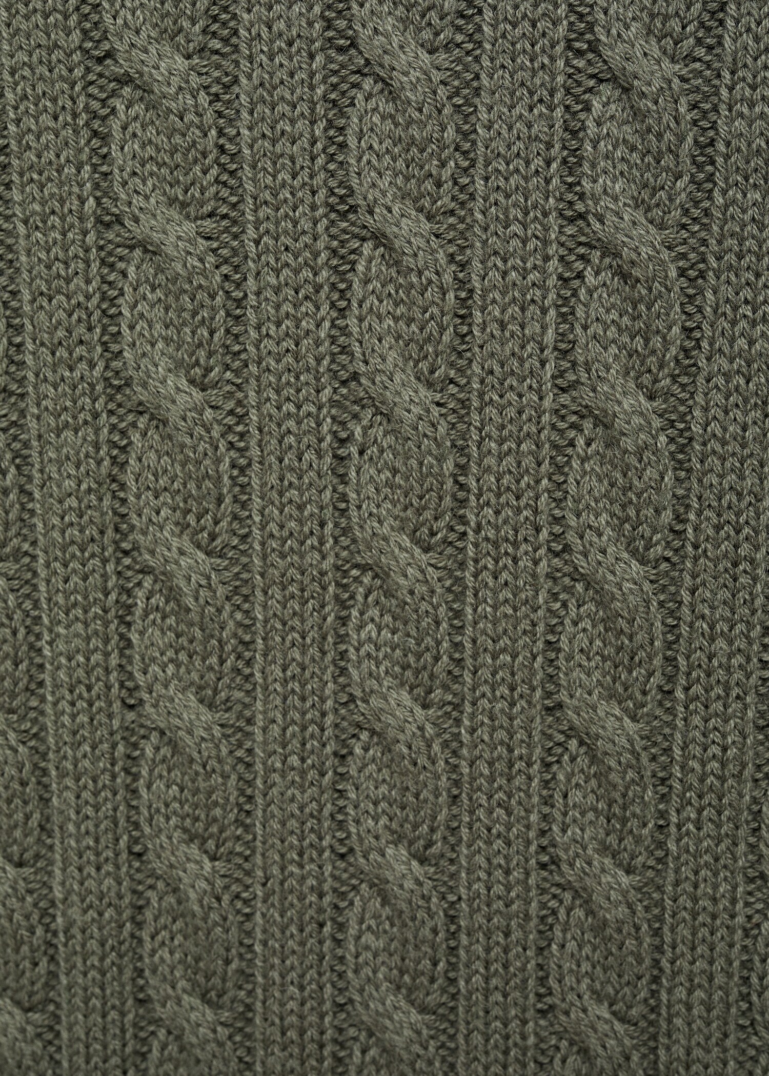 Cable-knit cotton-blend sweater - Details of the article 0