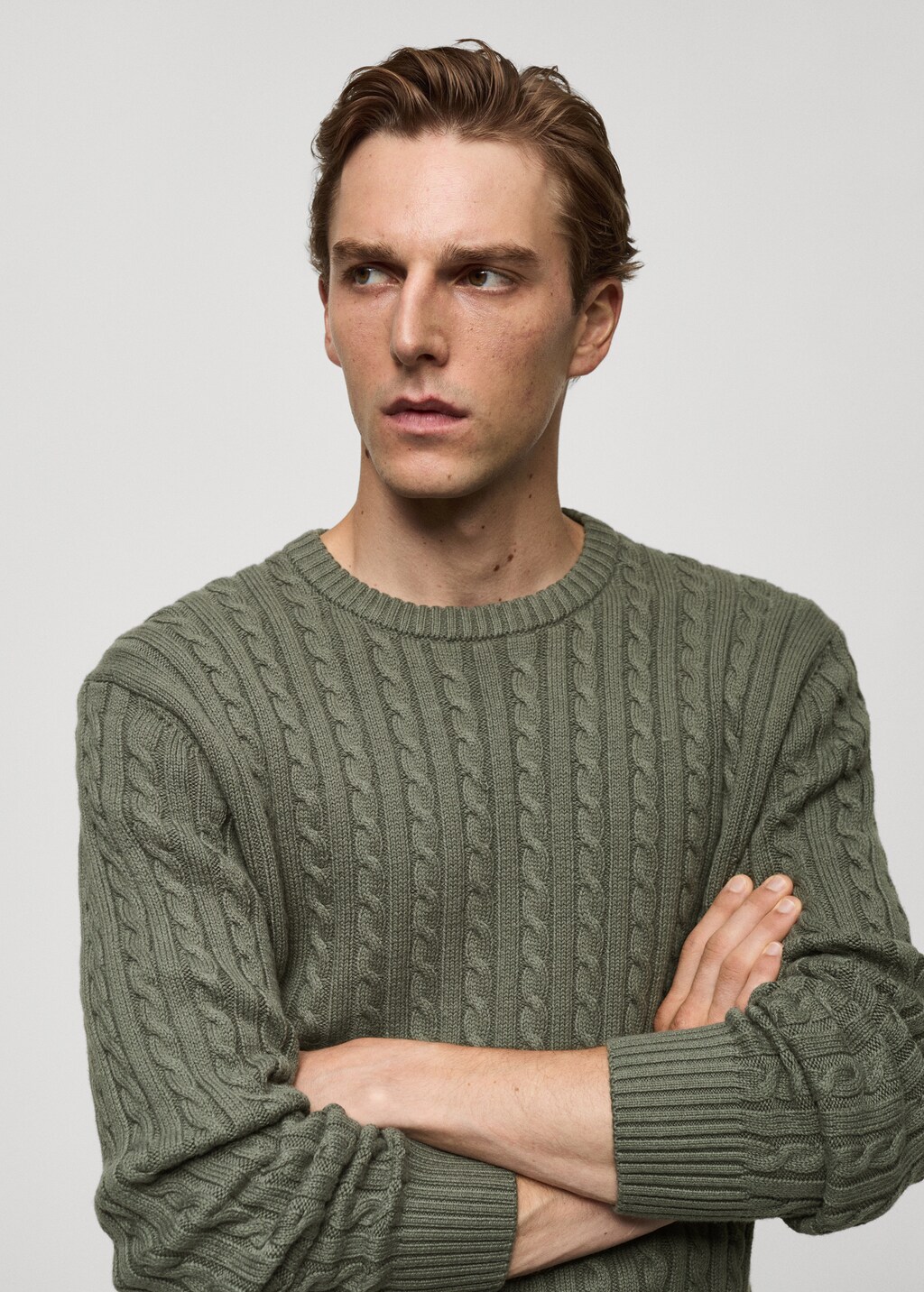 Mango cable knit sweater outlet