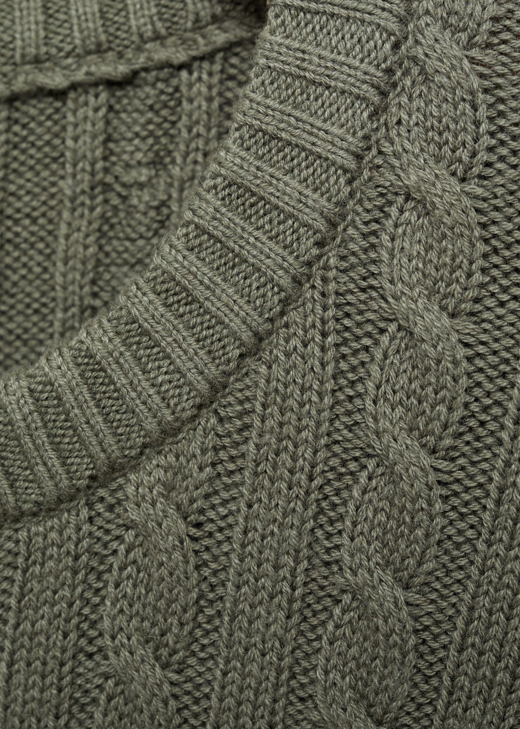 Wool cotton braided sweater - Details of the article 8