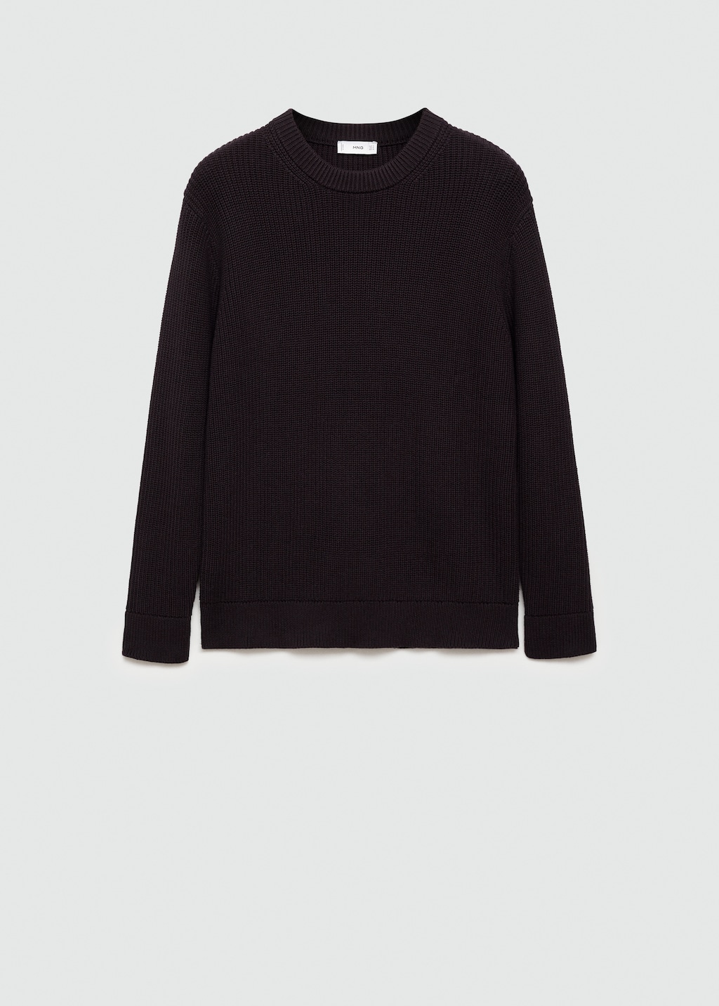 Ribbed cotton knitted sweater