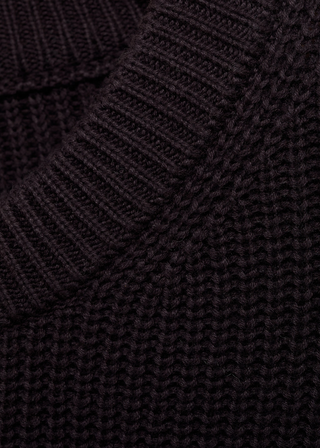 Ribbed cotton knitted sweater