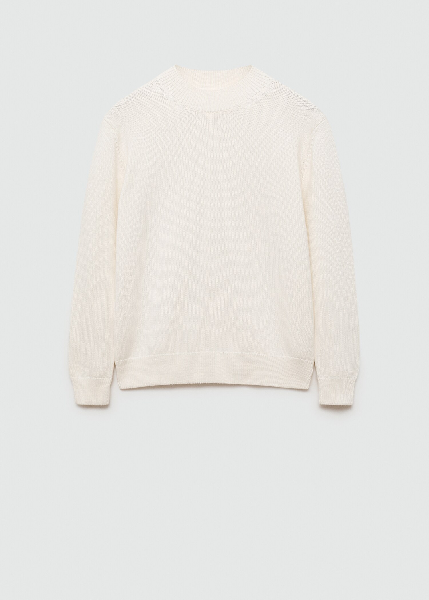 Medium-knit cotton sweater - Article without model