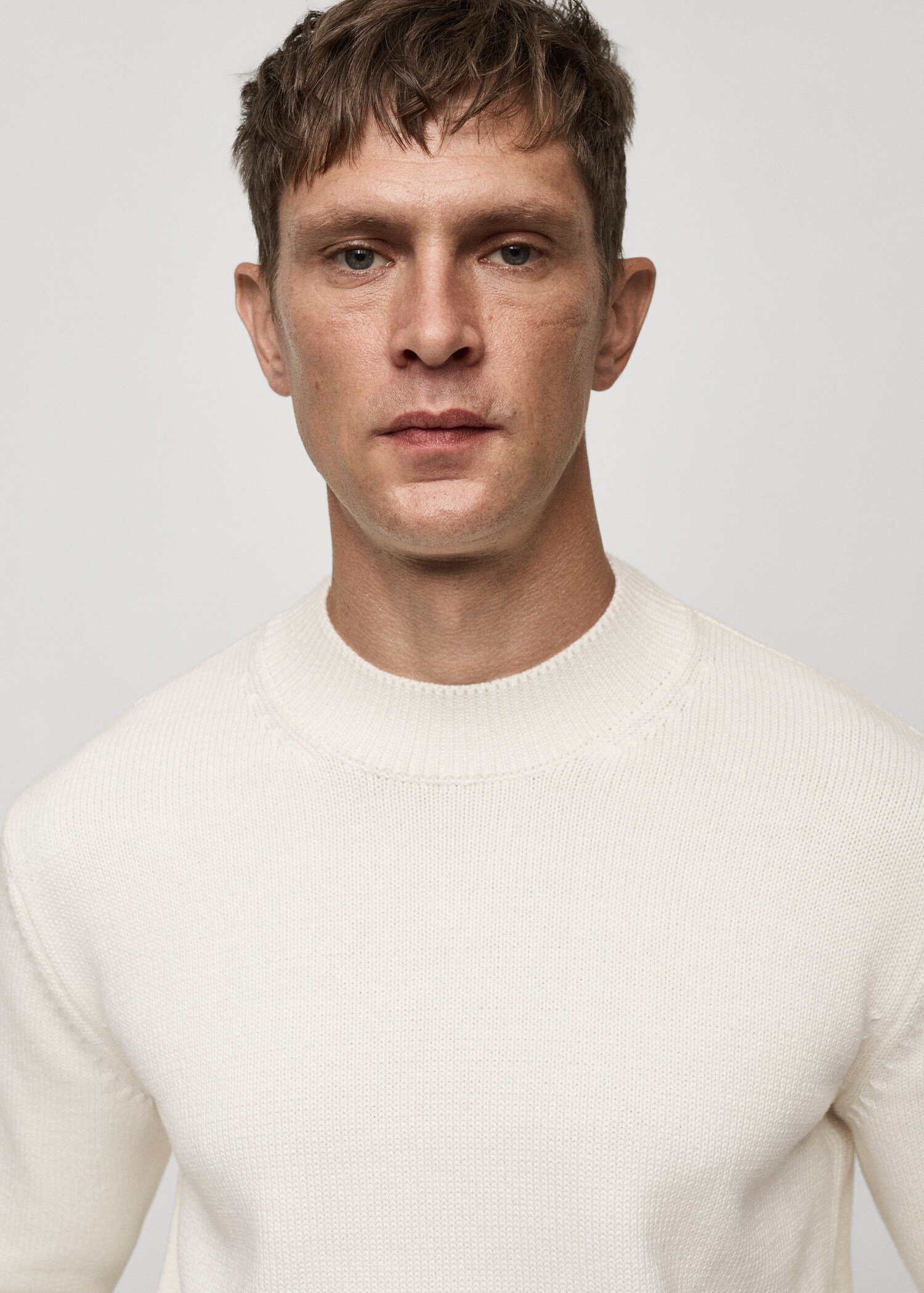 Medium-knit cotton sweater - Details of the article 1