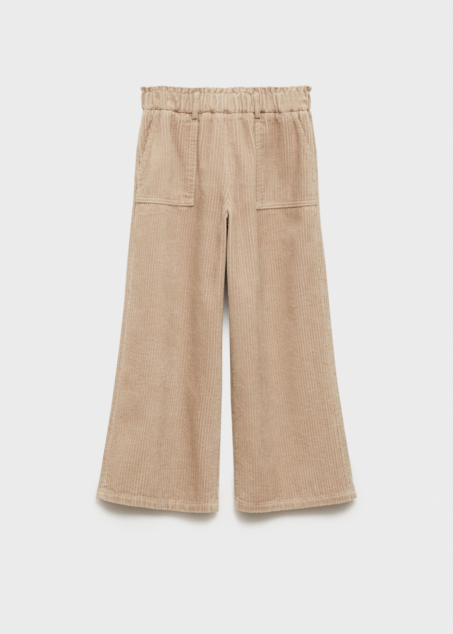 Corduroy culotte trousers with pockets - Article without model