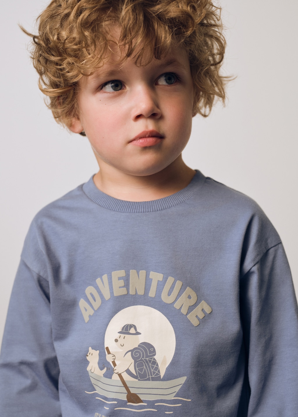 Printed long sleeve t-shirt - Kids | MANGO USA