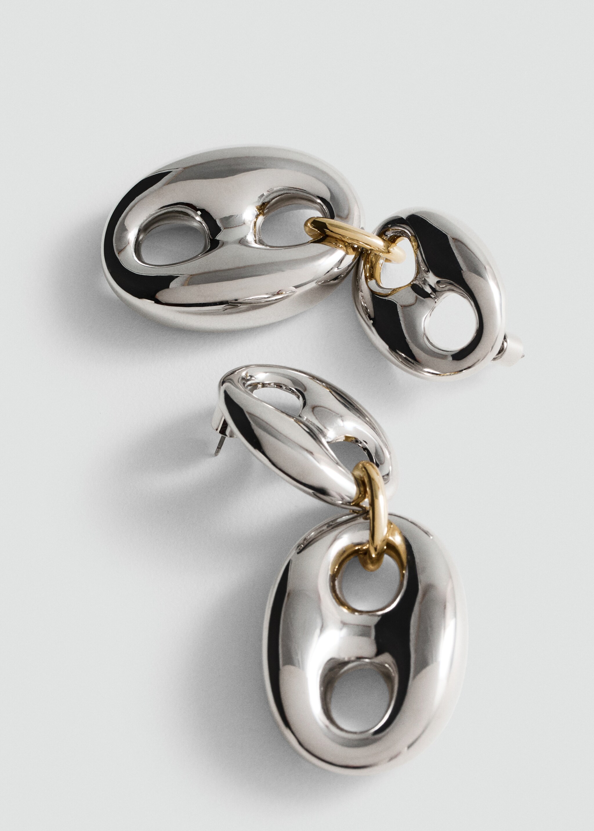 Pendientes maxi eslabones - Plano medio