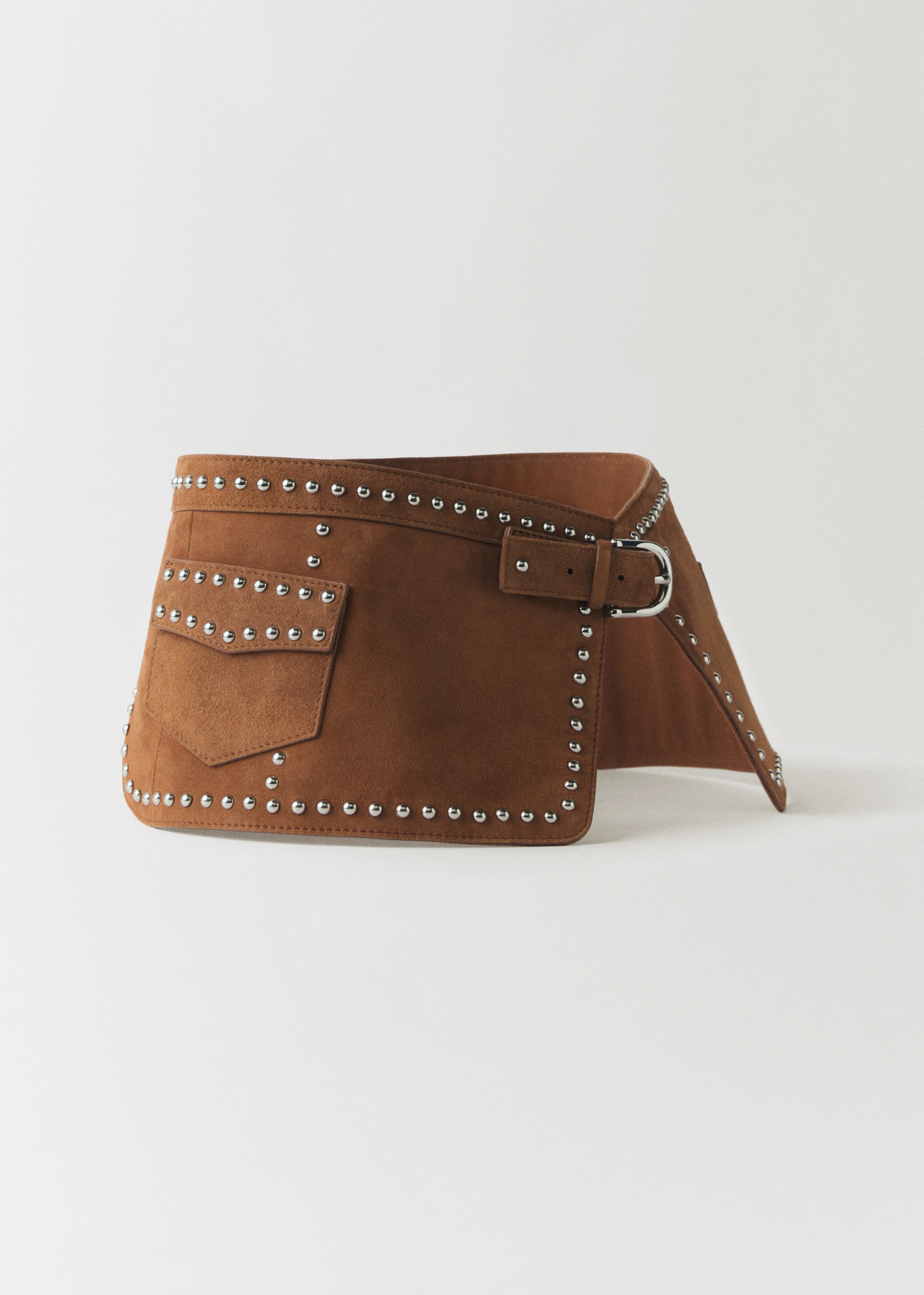 Leather obi belt - Medium plane