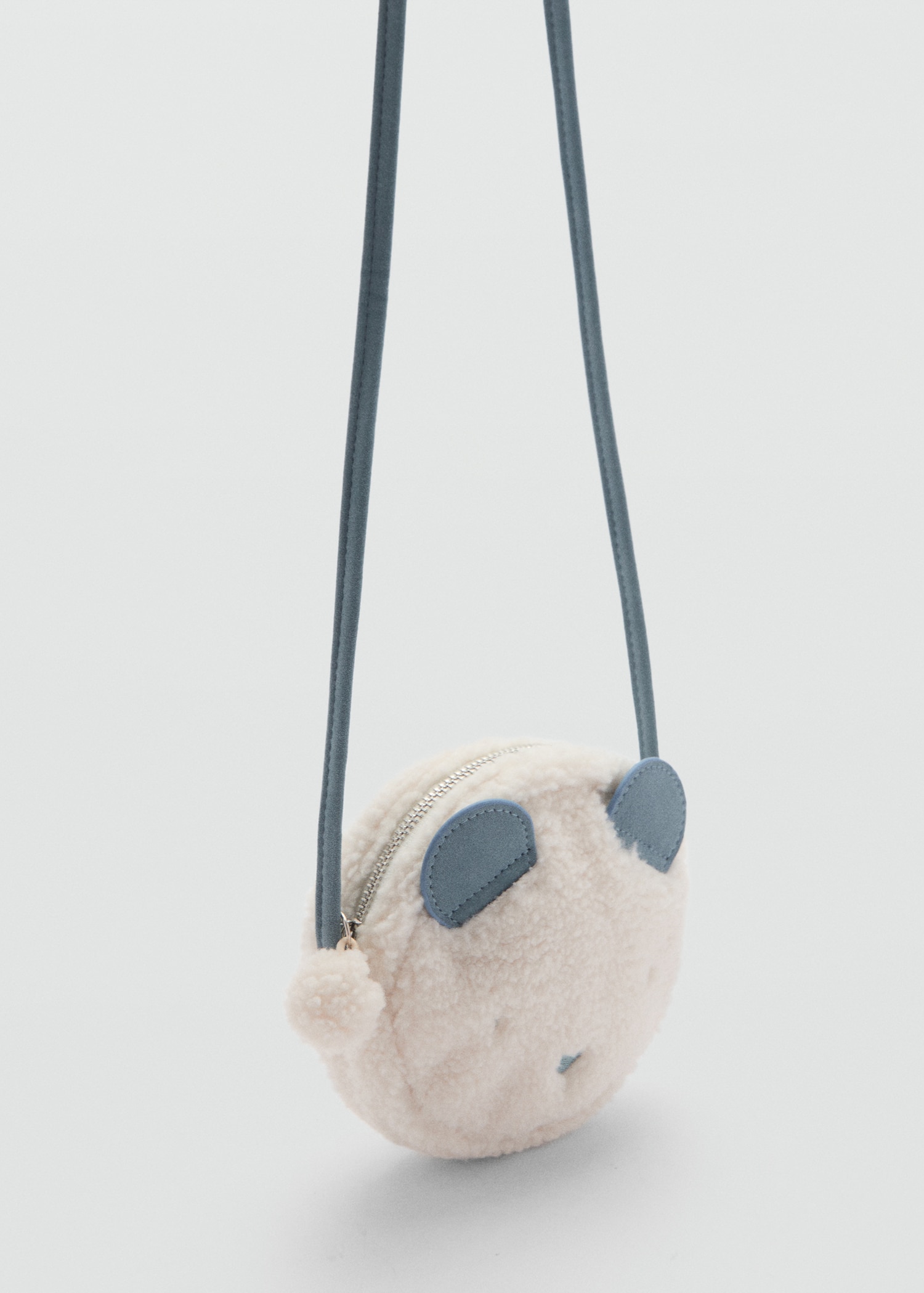 Teddy bear shearling-effect bag - Medium plane