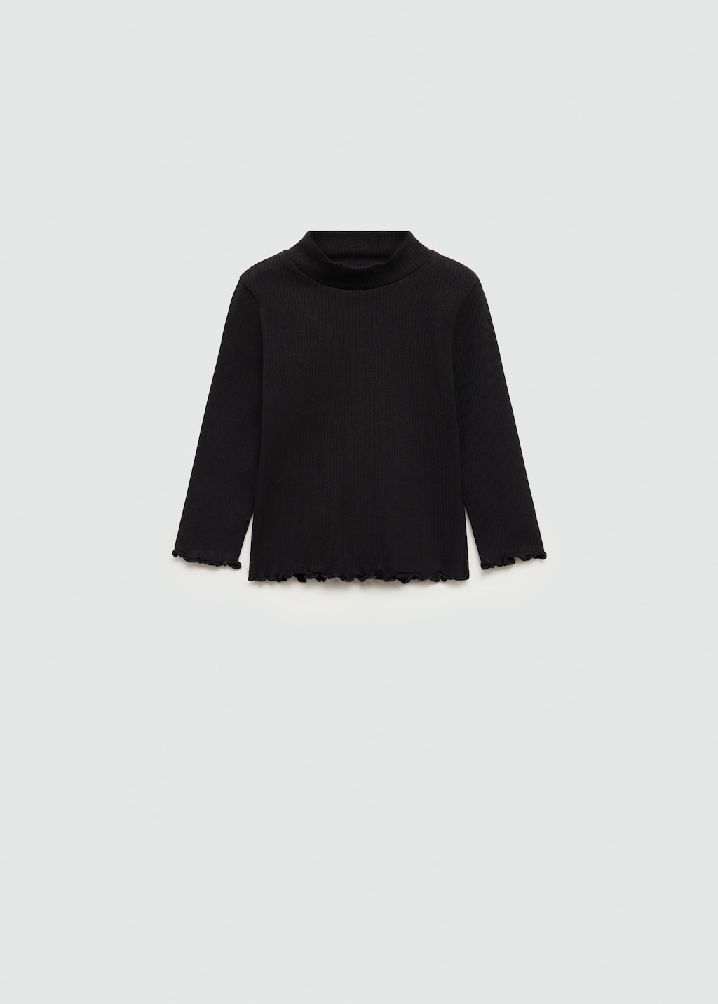 Black cotton turtleneck sale