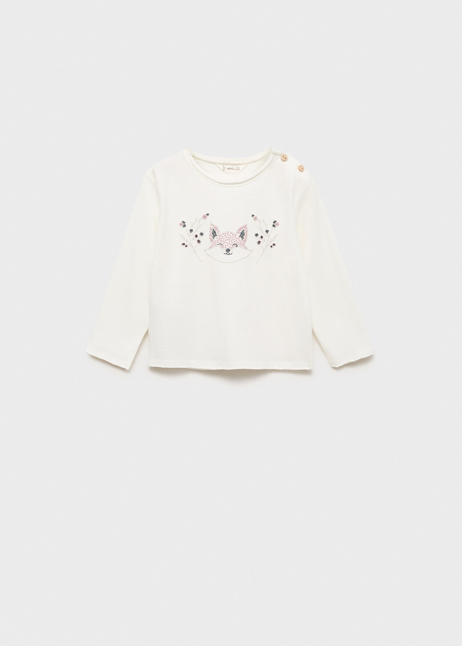 T-shirt with embroidered detail - Article without model