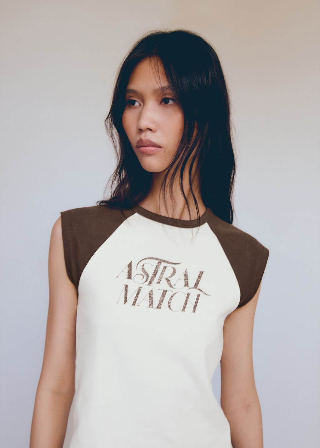 Printed cotton-blend T-shirt