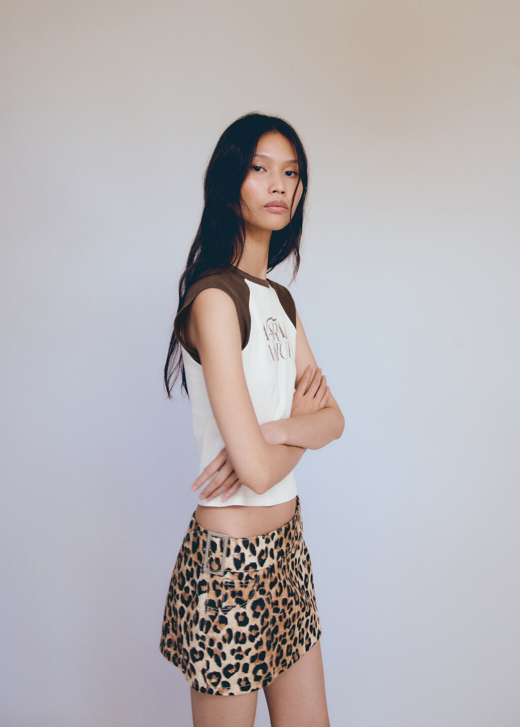 Printed cotton-blend T-shirt - image 3