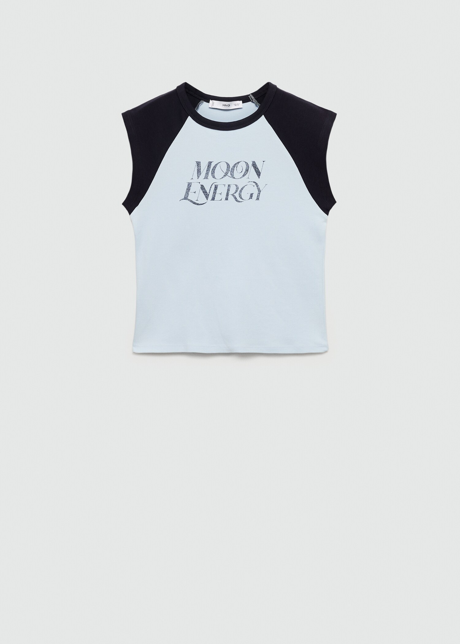Tryckt bomull-blandning t-shirt - Artikel utan modell