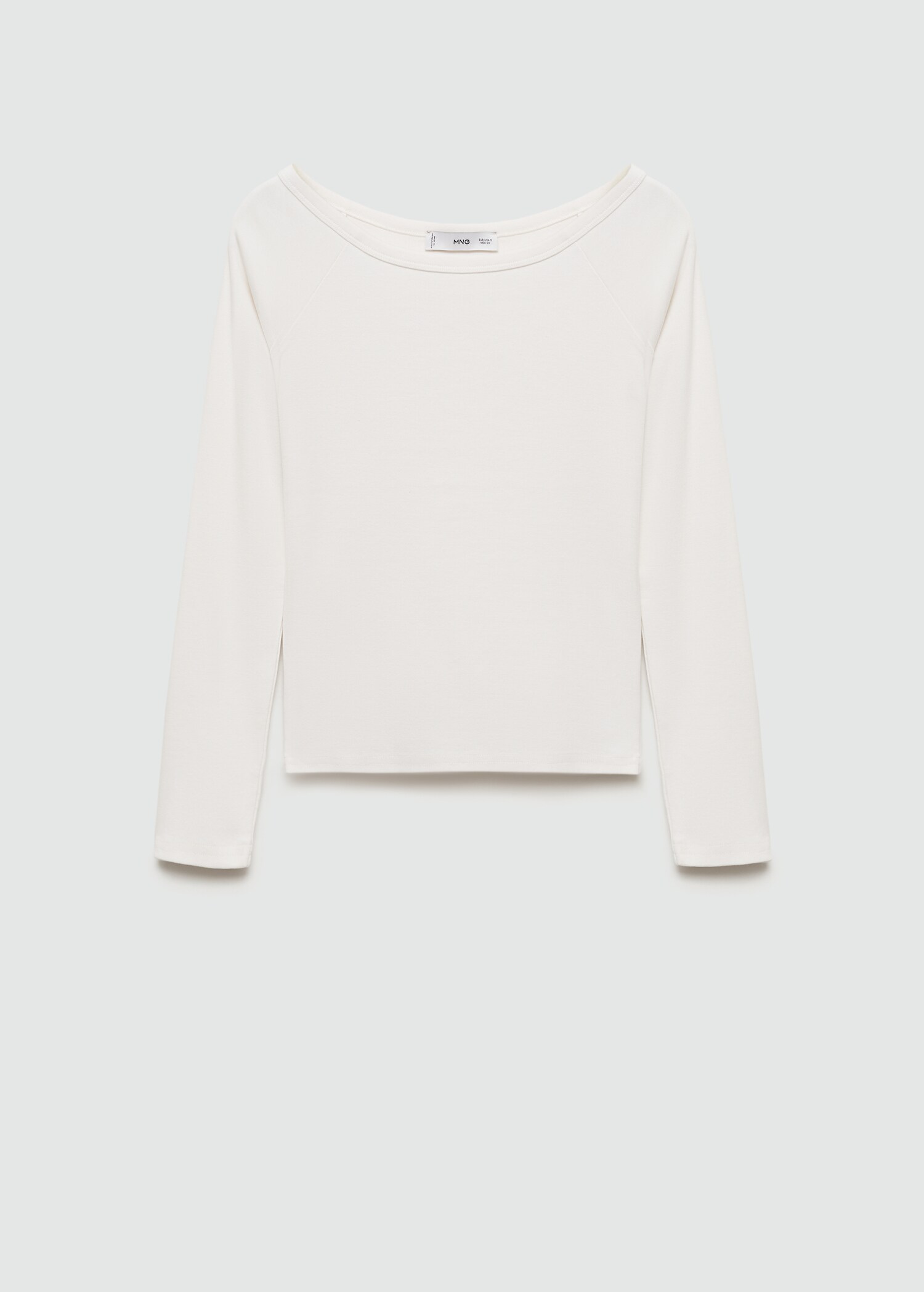 T-shirt col bateau coton - Article sans modèle