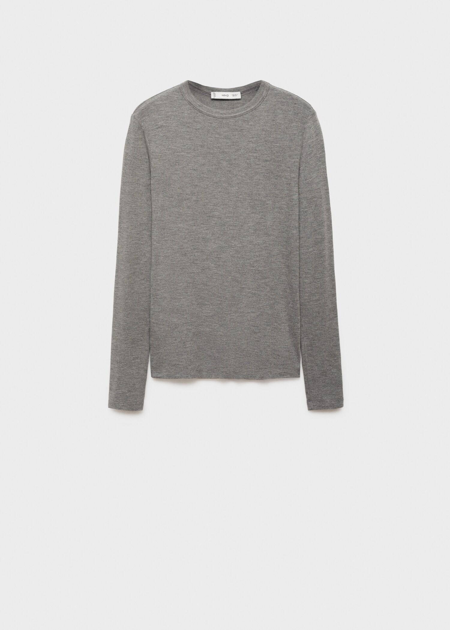 Round-neck long-sleeved t-shirt - Article without model