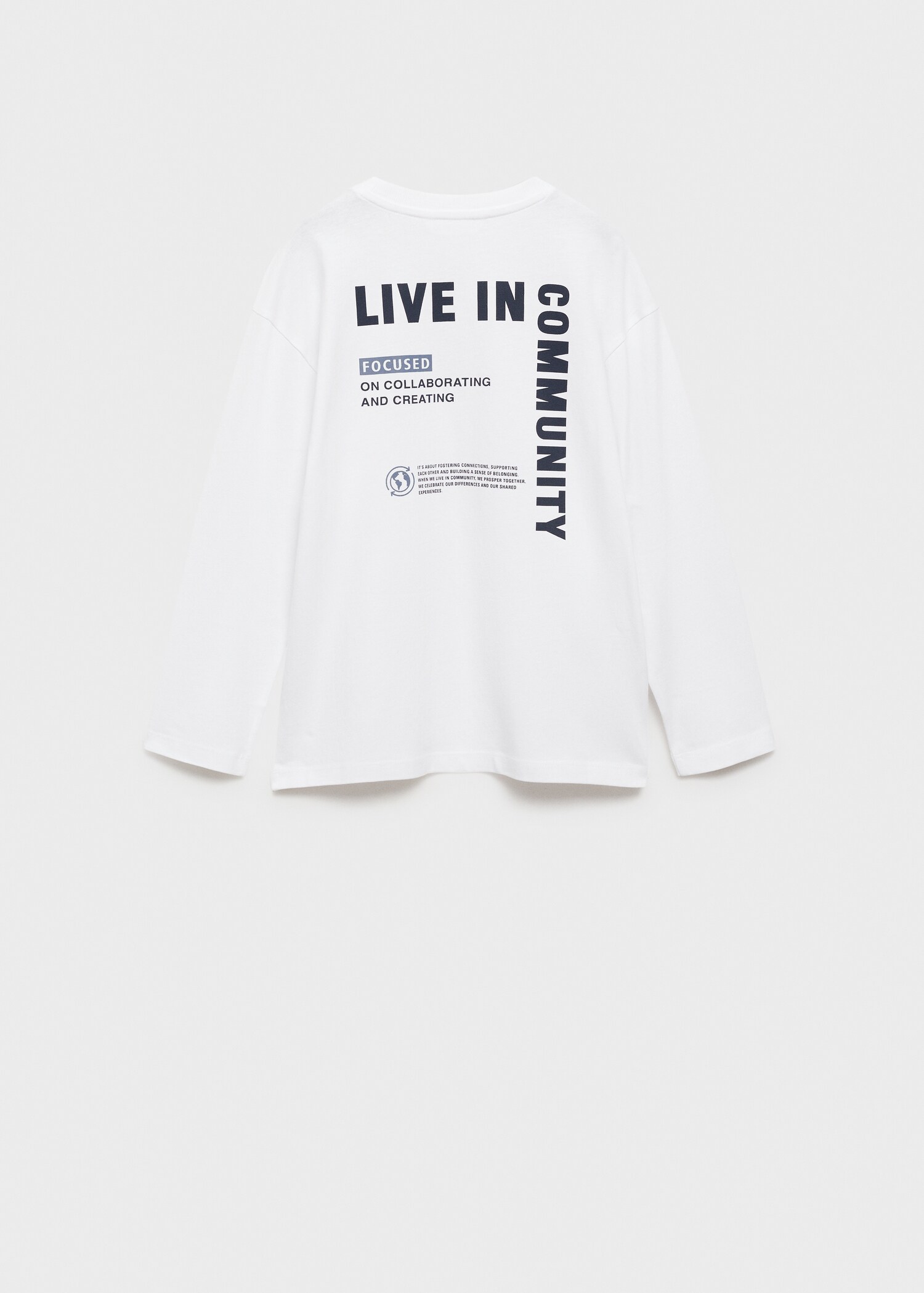 Printed long sleeve t-shirt - Reverse of the article