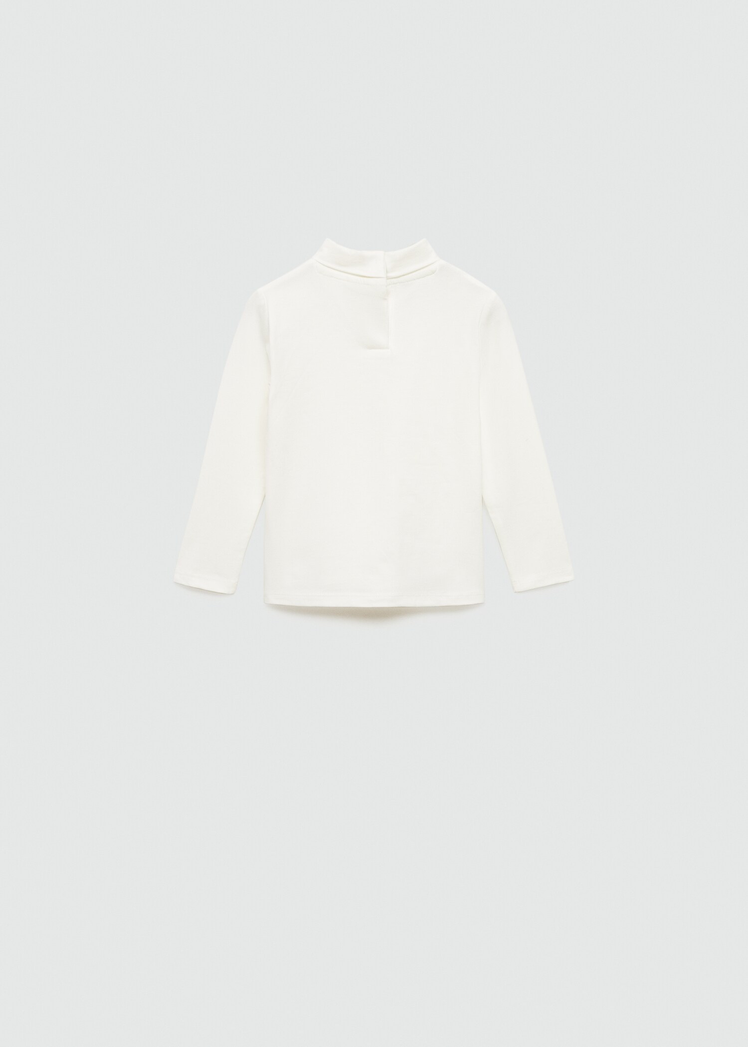 Turtleneck cotton T-shirt - Reverse of the article
