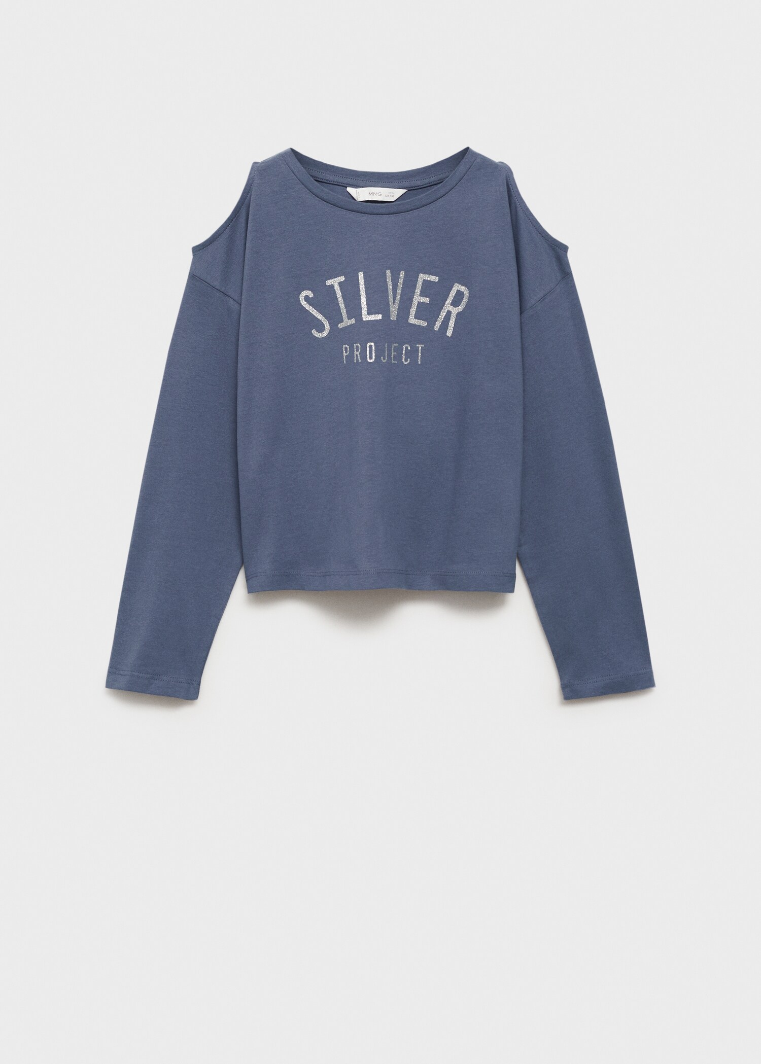 Cotton t-shirt with shoulder opening - Article without model