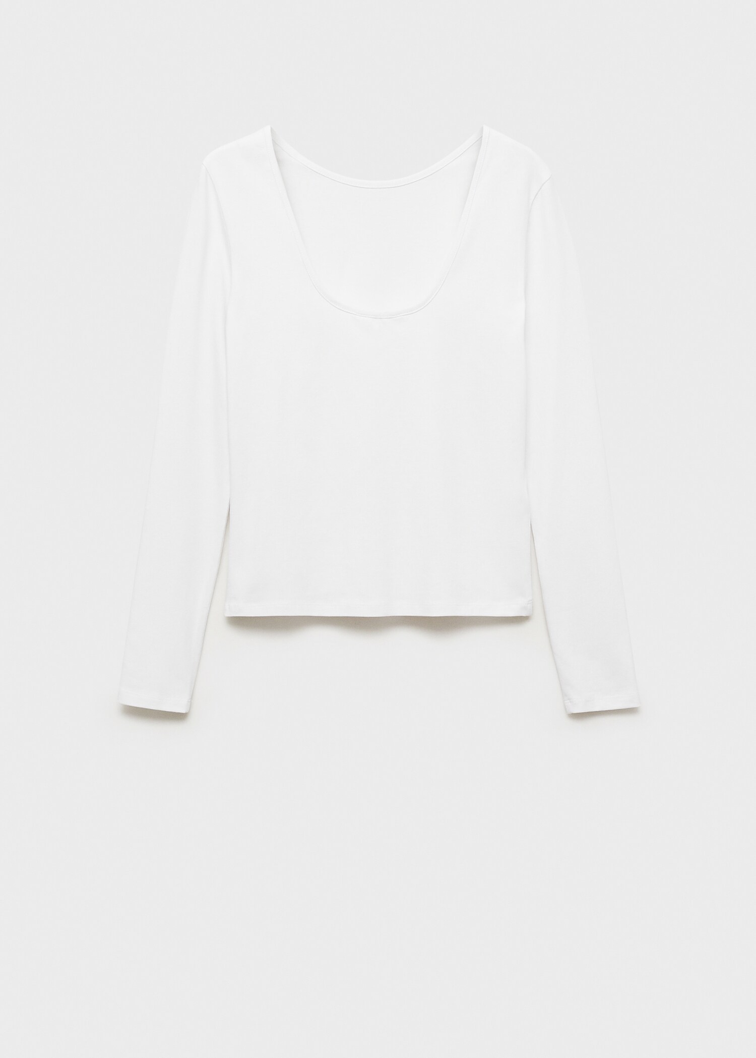 Long sleeved t-shirt back open - Article without model