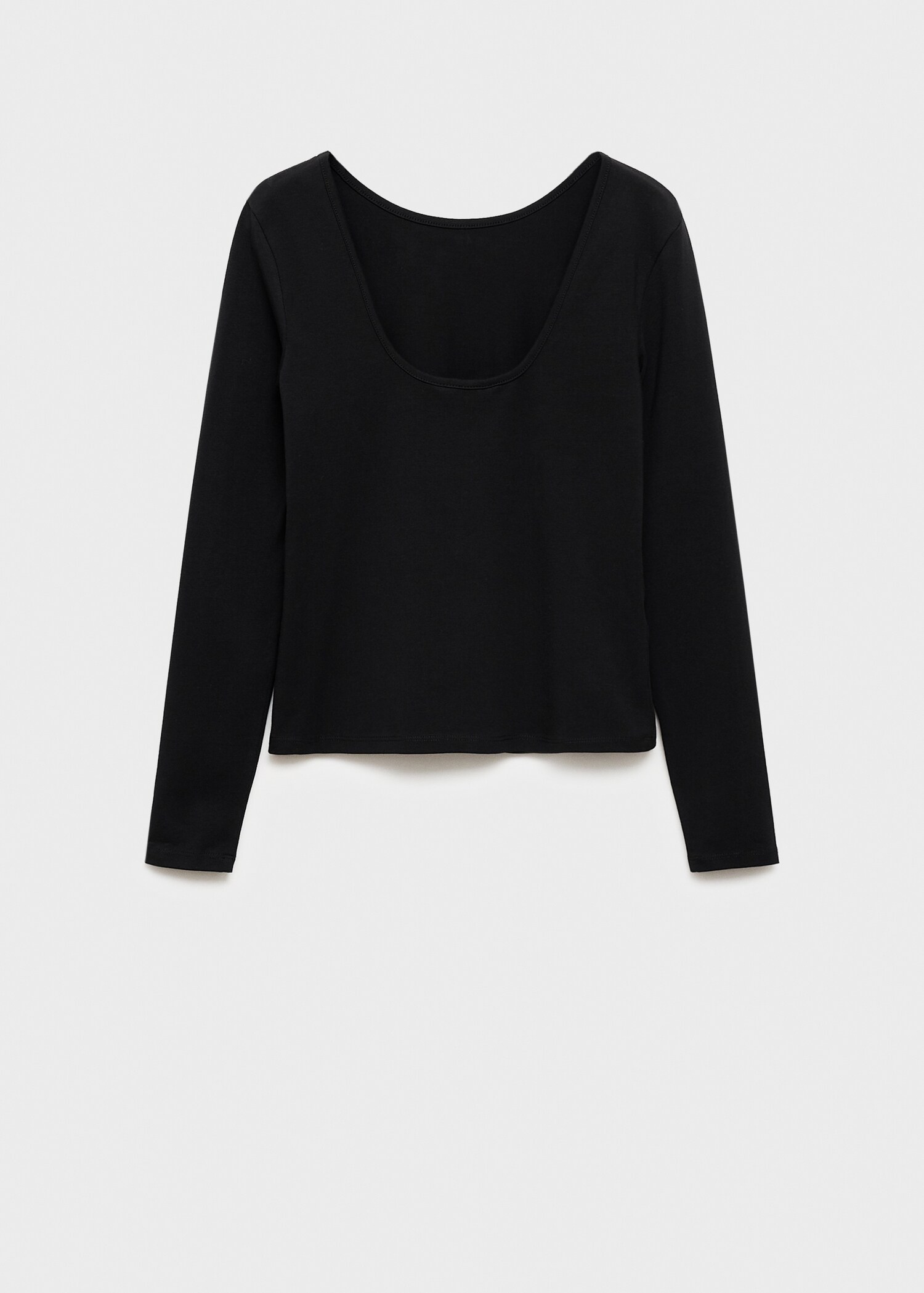 Long sleeved t-shirt back open - Article without model