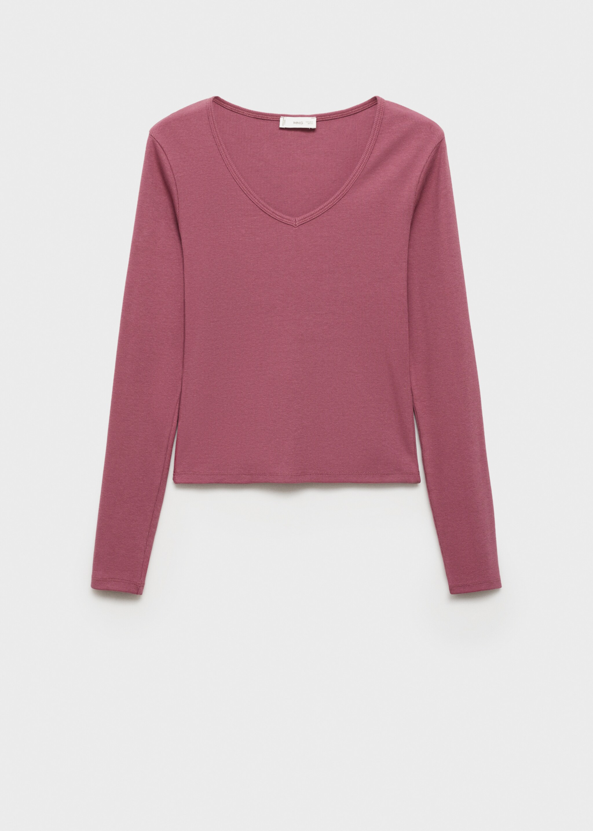 Long-sleeved V-neck T-shirt - Article without model