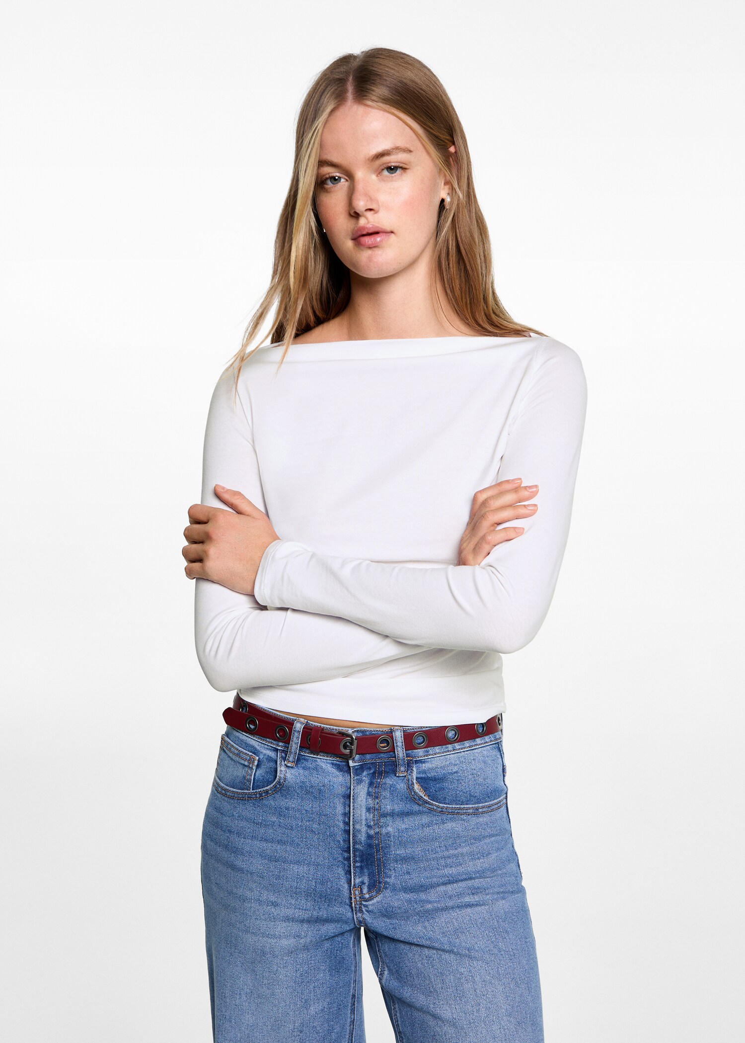 Tshirt with gathered details Teen MANGO Singapore