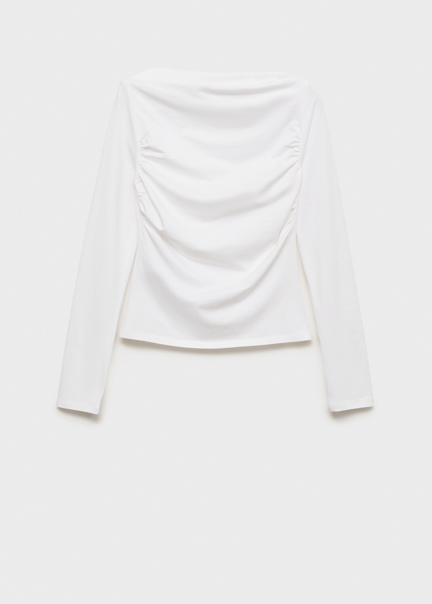 Tshirt with gathered details Teen MANGO Singapore