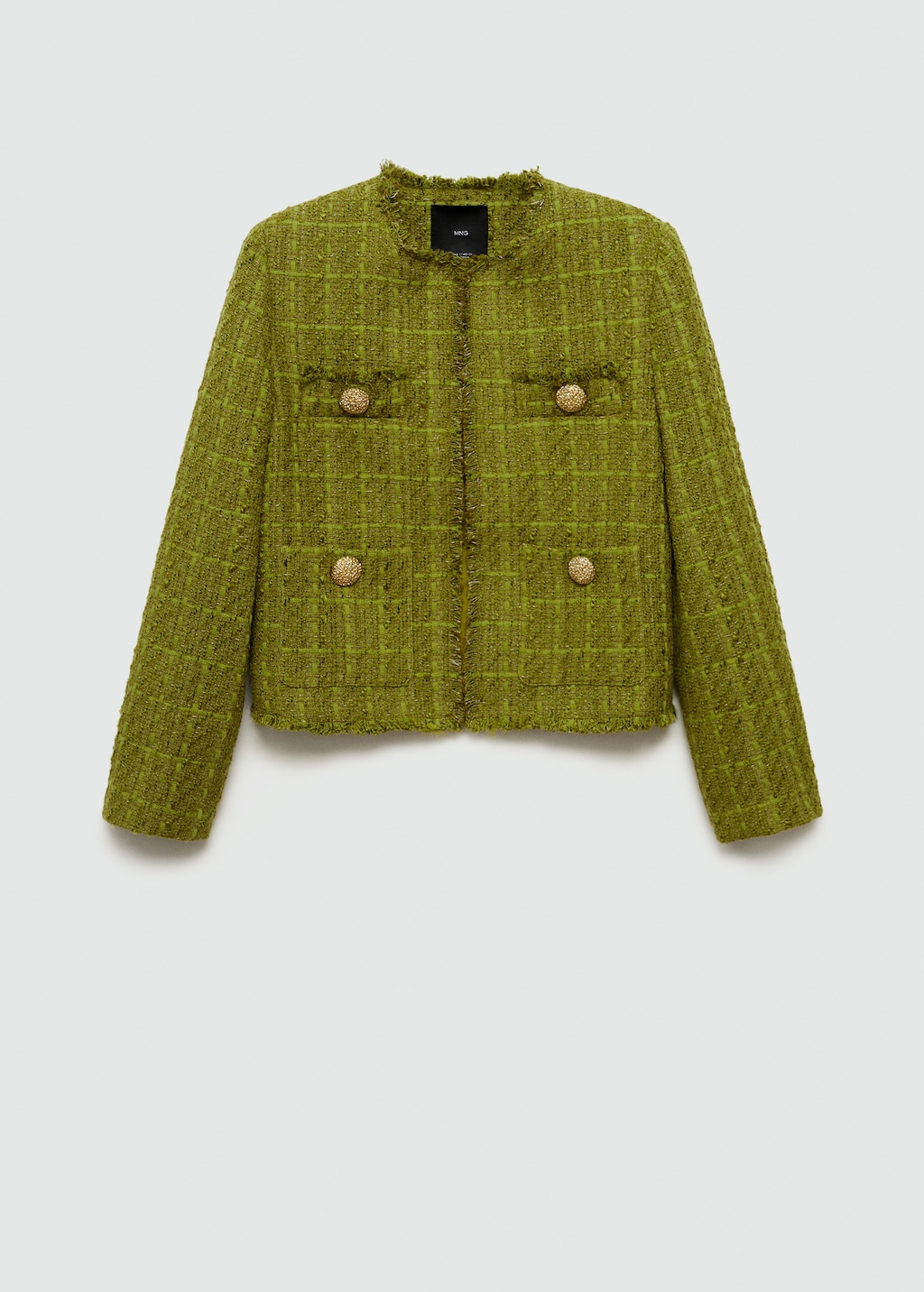 Tweed jacket with jewel buttons - Women | MANGO Georgia Tweed jacket with jewel buttons - Women | MANGO Georgia