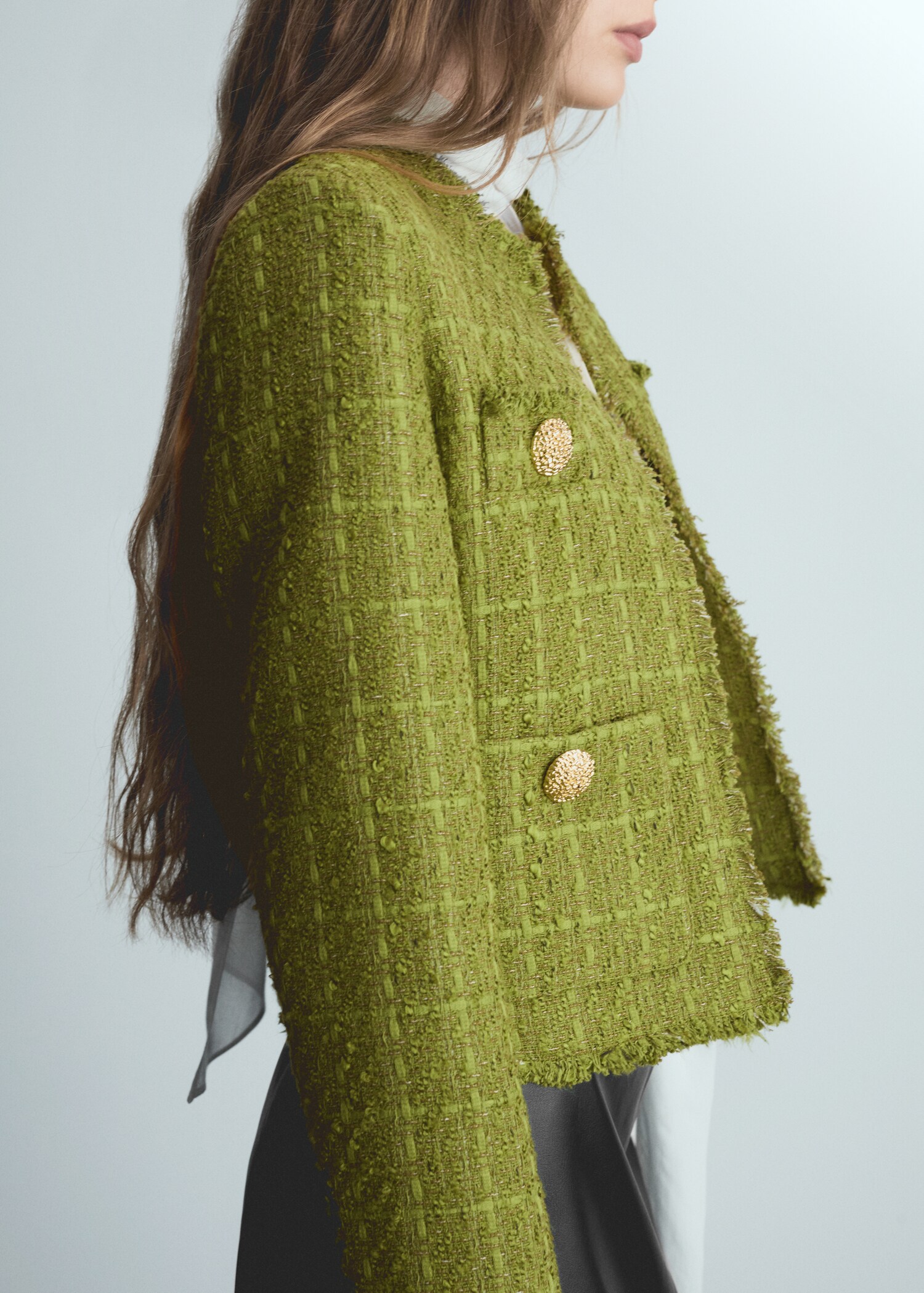 Tweed jacket with jewel buttons - Details of the article 6