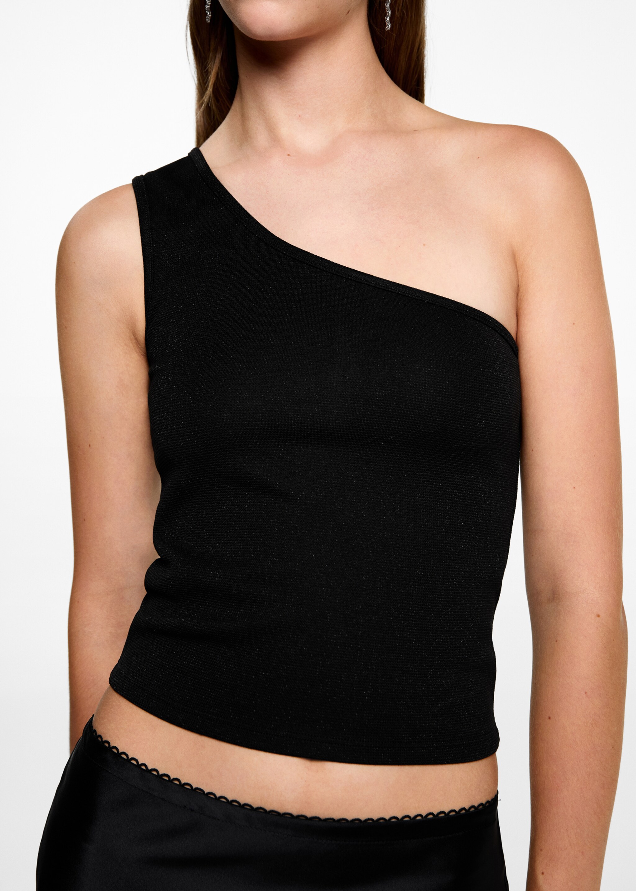 Asymmetrical lurex top - Details of the article 6