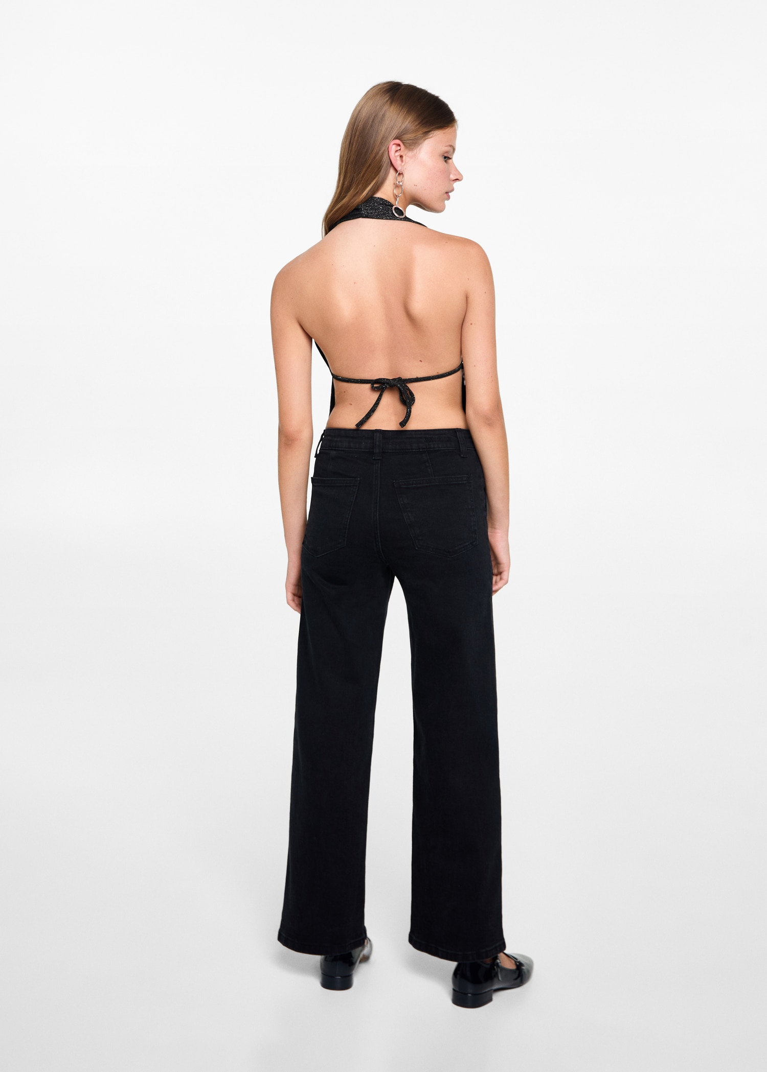 Lurex open-back top - Reverse of the article