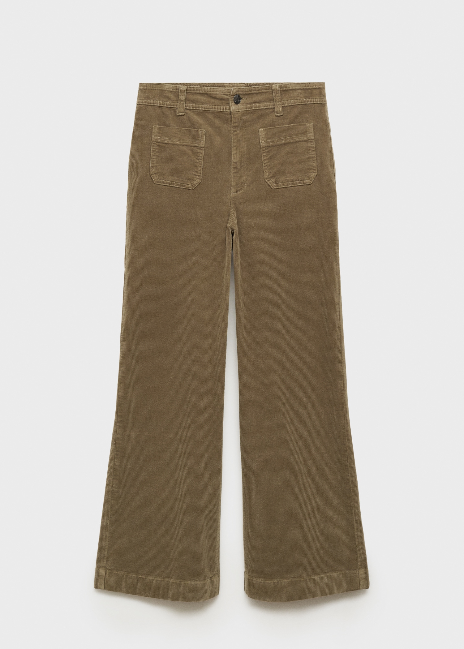 Pantalon Catherin style jupe-culotte velours côtelé - Article sans modèle