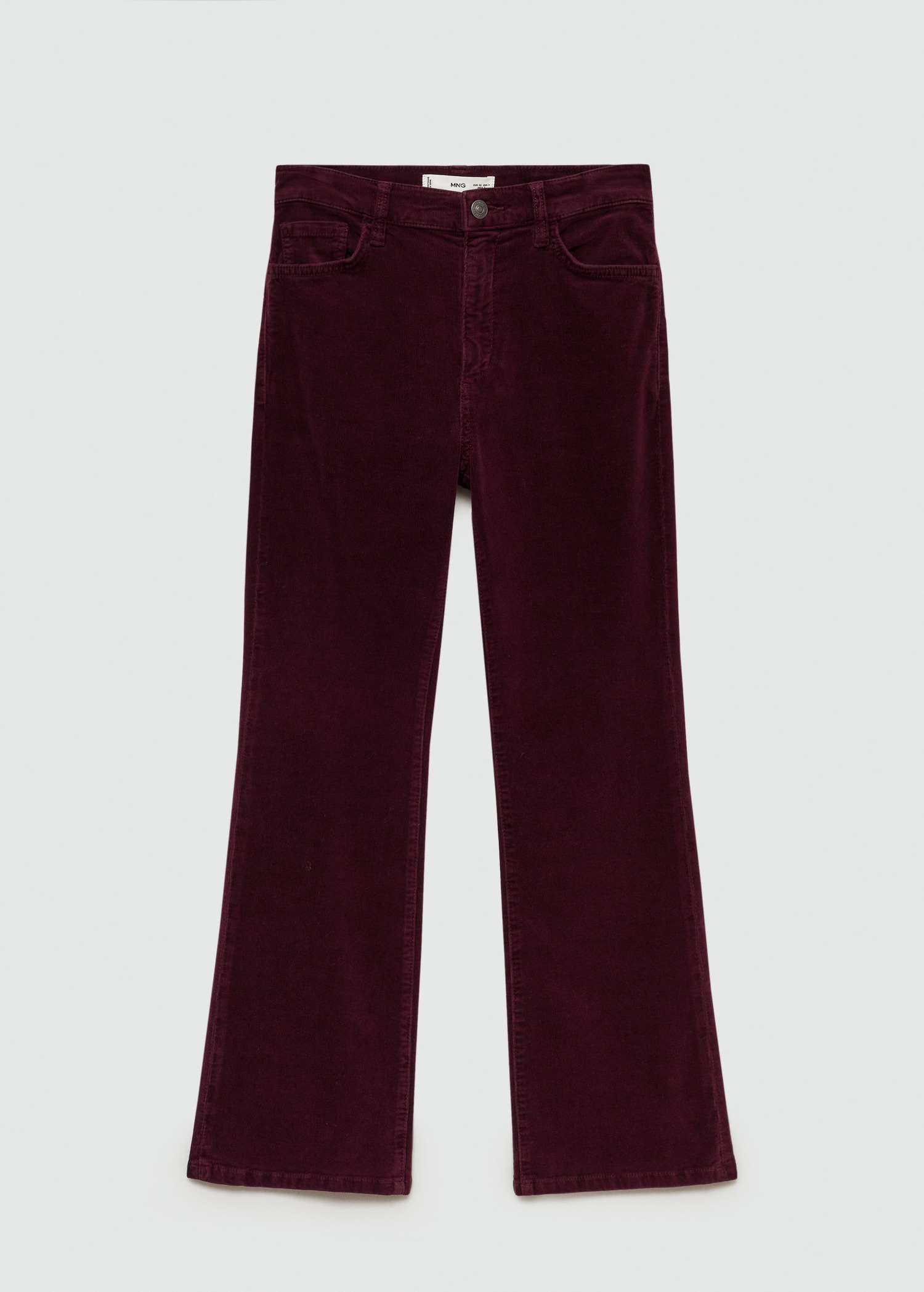 Sienna flared cropped corduroy jeans Women MANGO Japan