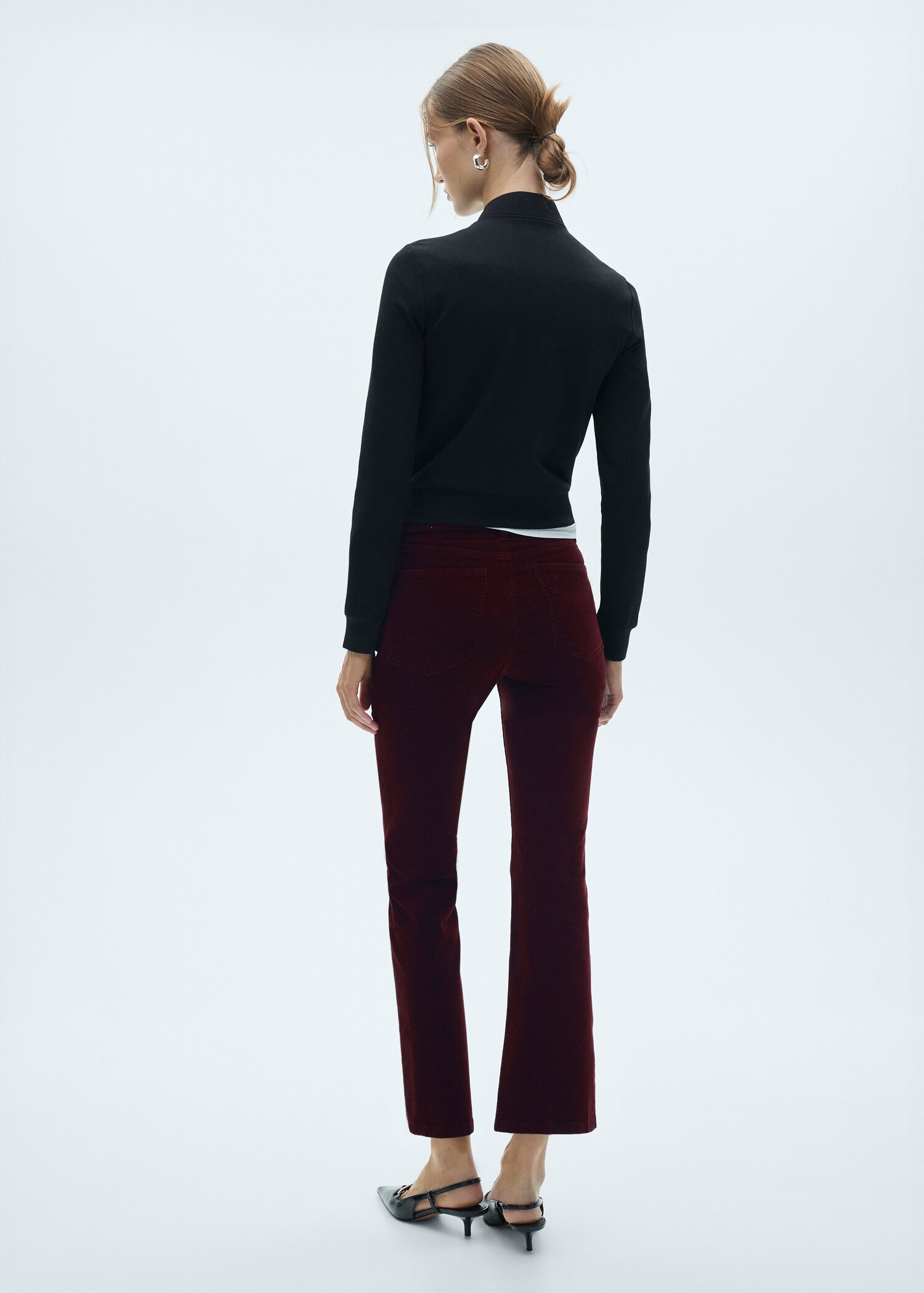 Jean Sienna flare crop velours côtelé - Verso de l’article