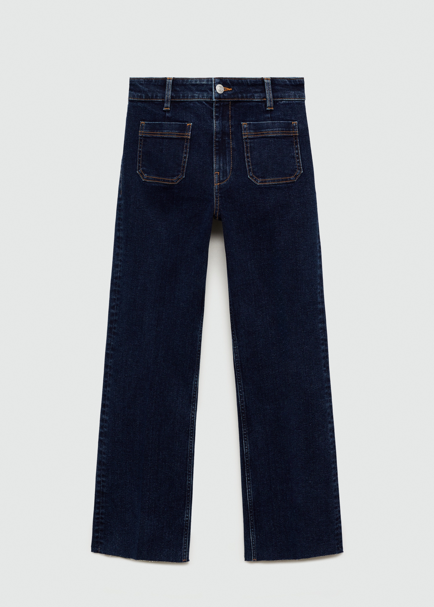 Jeans flare crop bolsillos - Artículo sin modelo