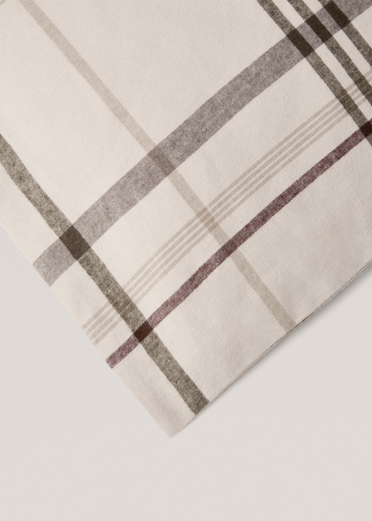 Housse de couette réversible flanelle carreaux lit 150 cm - Détail de l'article 2