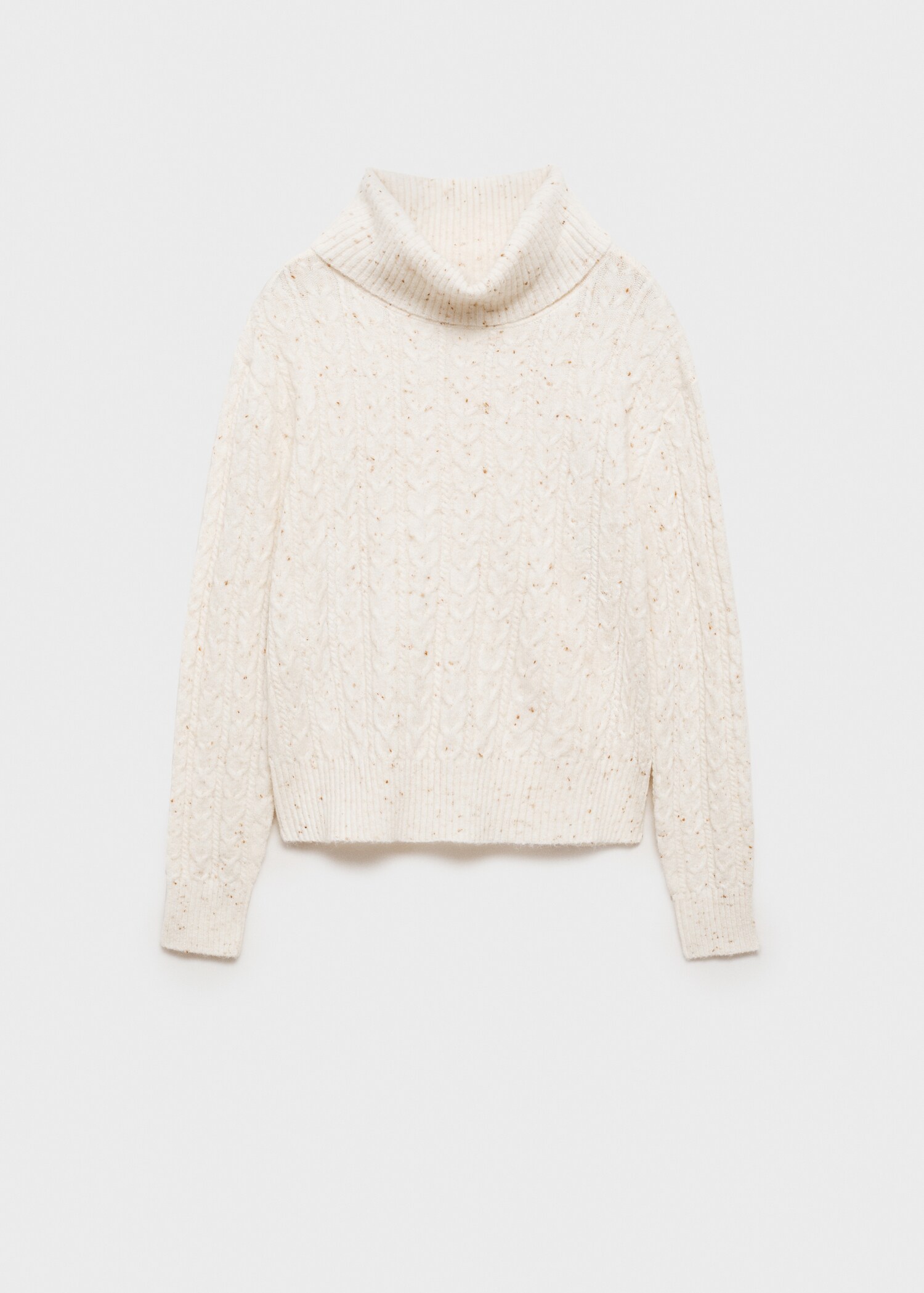 Pull-over torsades col roulé - Article sans modèle
