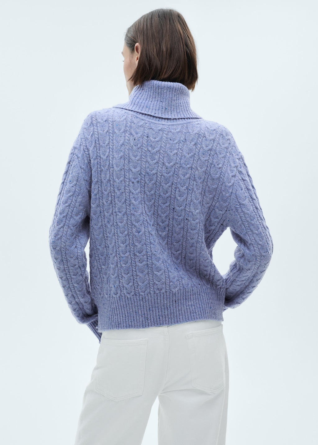 Mango Twisted turtleneck sweater thumbnail