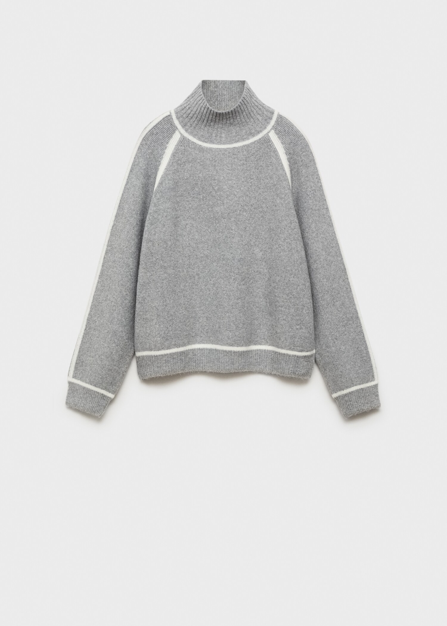 Turtleneck sweater with contrasting details - Article without model