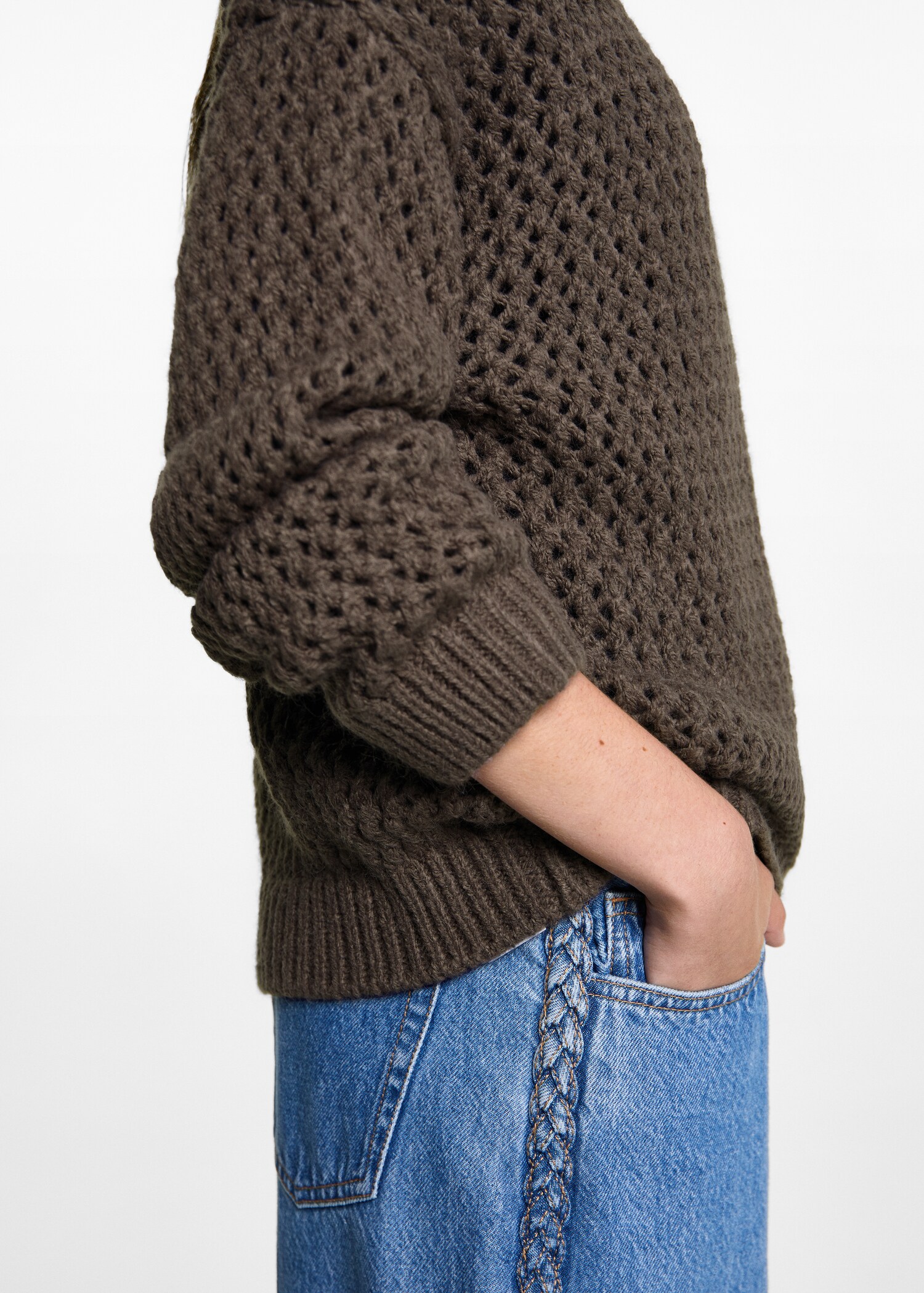 Textured knit sweater - Details of the article 6